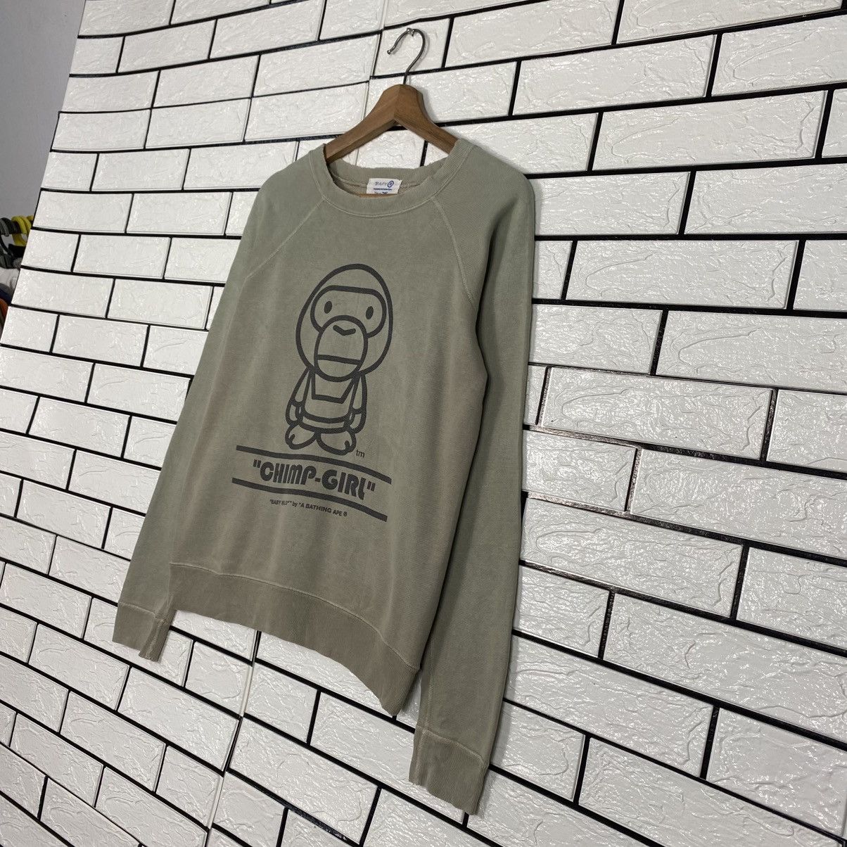 Bape 📌Vintage Cropped Sweatshirt Bathing Ape Big Logo Size M / US 6-8 / IT 42-44 - 3 Thumbnail