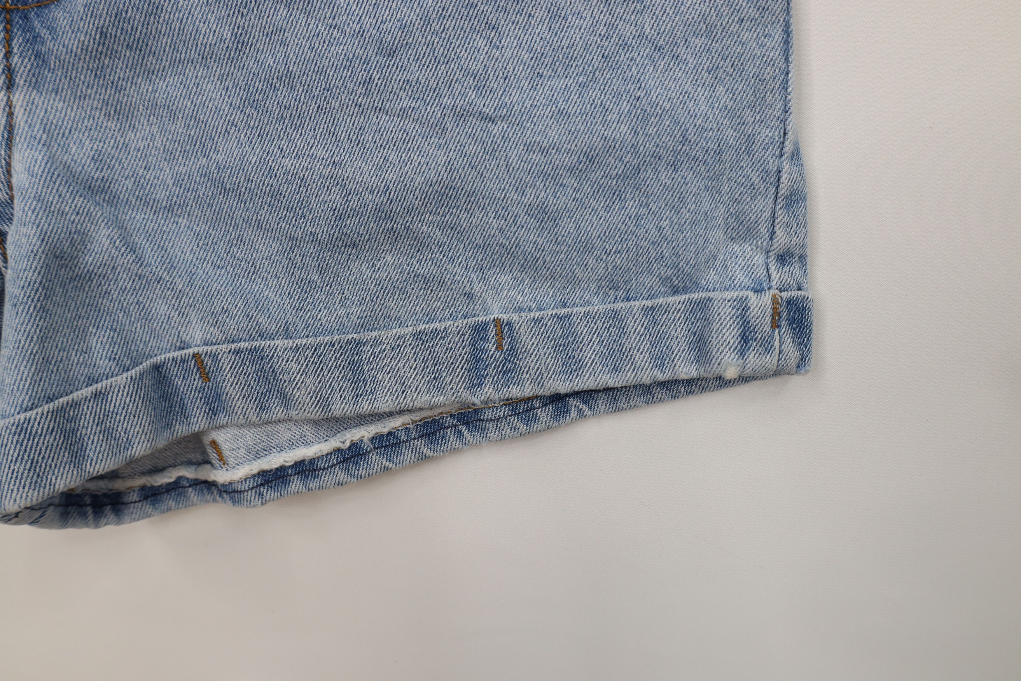 Vintage Vintage 90s Streetwear Cuffed Denim Jean Shorts Jorts USA Size 27" / US 4 / IT 40 - 8 Thumbnail