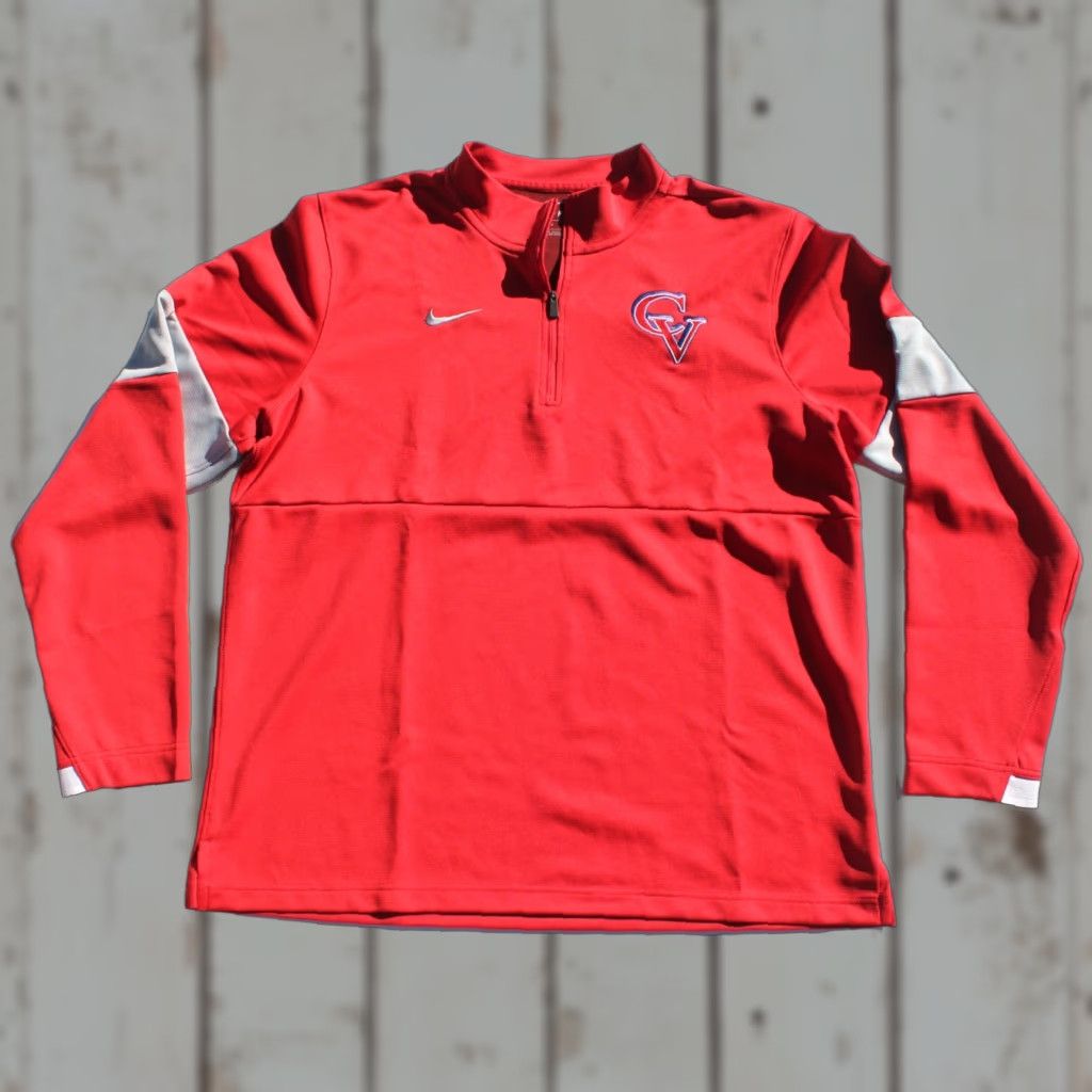 Nike VINTAGE Nike Dri Fit ¼ Zip Pullover Long Sleeve Shirt Mens L Red California 1/4 Zip Pullover Nike Shirt California Mens L Red Best Keywords Size US L / EU 52-54 / 3 - 1 Thumbnail