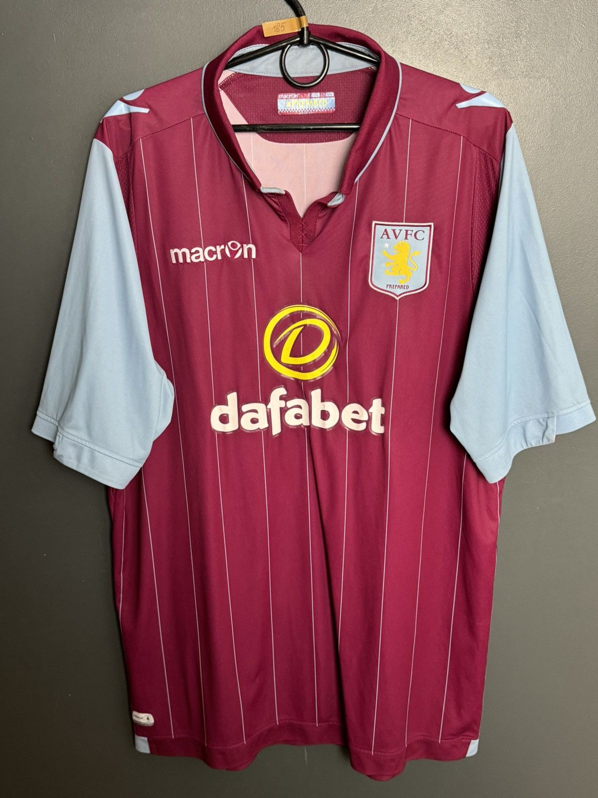 Macron Aston Villa 13/14 Home Football Jersey Size US XXL / EU 58 / 5 - 1 Thumbnail