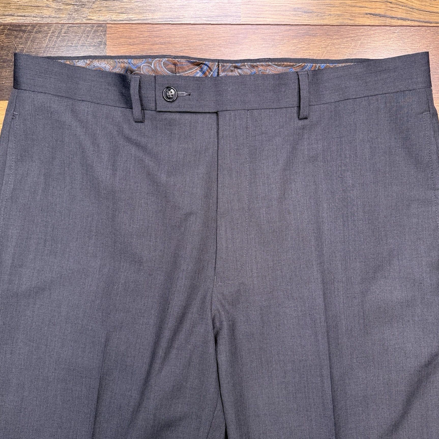 Ralph Lauren Lauren Ralph Lauren Mens Dress Pants 34x32 Gray Flat Front Size US 34 / EU 50 - 2 Thumbnail