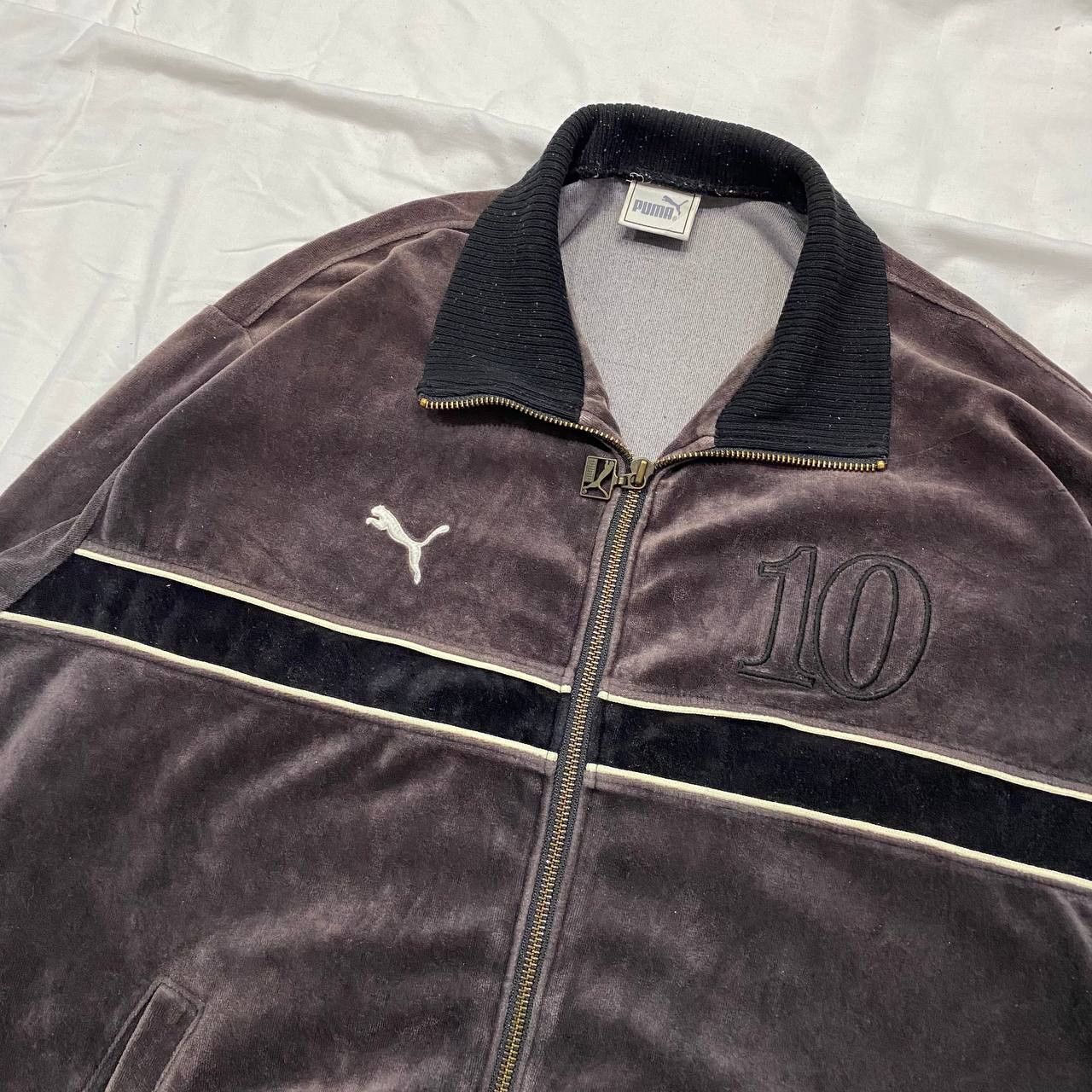 Puma × Vintage Vintage 90s Puma Japan track jacket Velvet Size US L / EU 52-54 / 3 - 3 Thumbnail