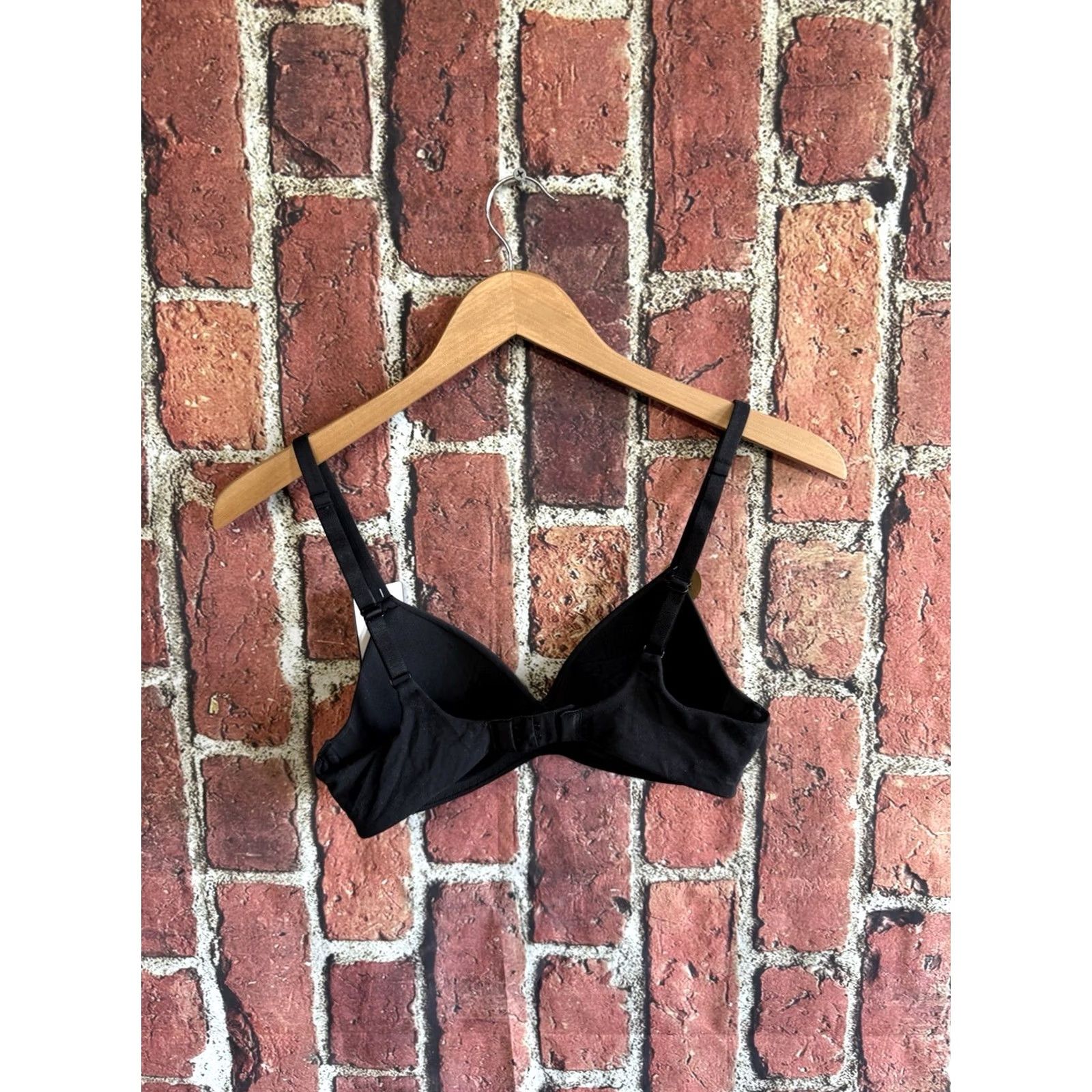 Vintage Wacoal Womens Black Wire Free Bra 32B NWT Comfortable Push Up Bra Size ONE SIZE - 2 Thumbnail