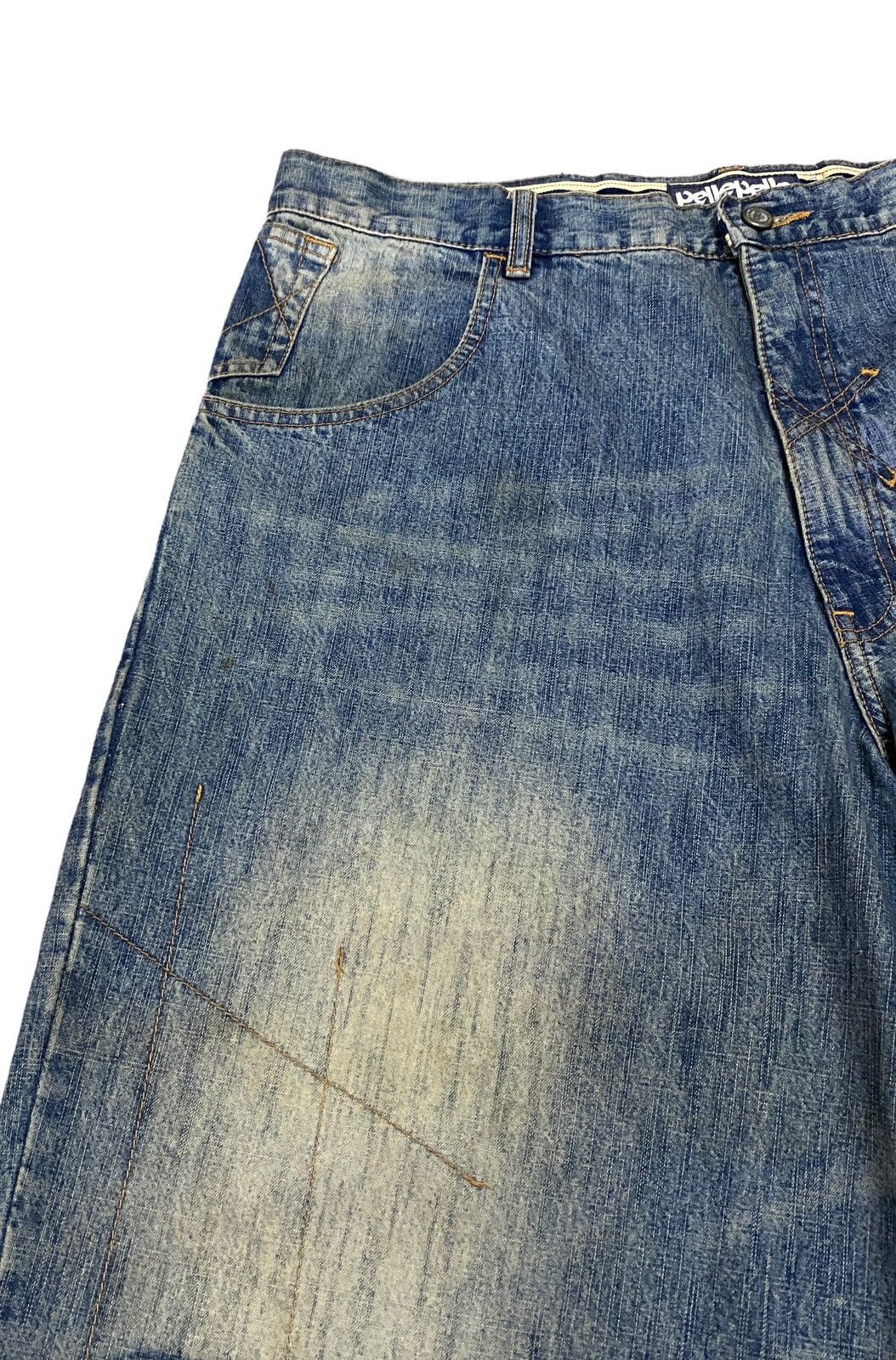 Pelle Pelle Rare Design Vintage Pelle Pelle Patchwork Baggy Jeans 2000s Size US 38 / EU 54 - 3 Thumbnail