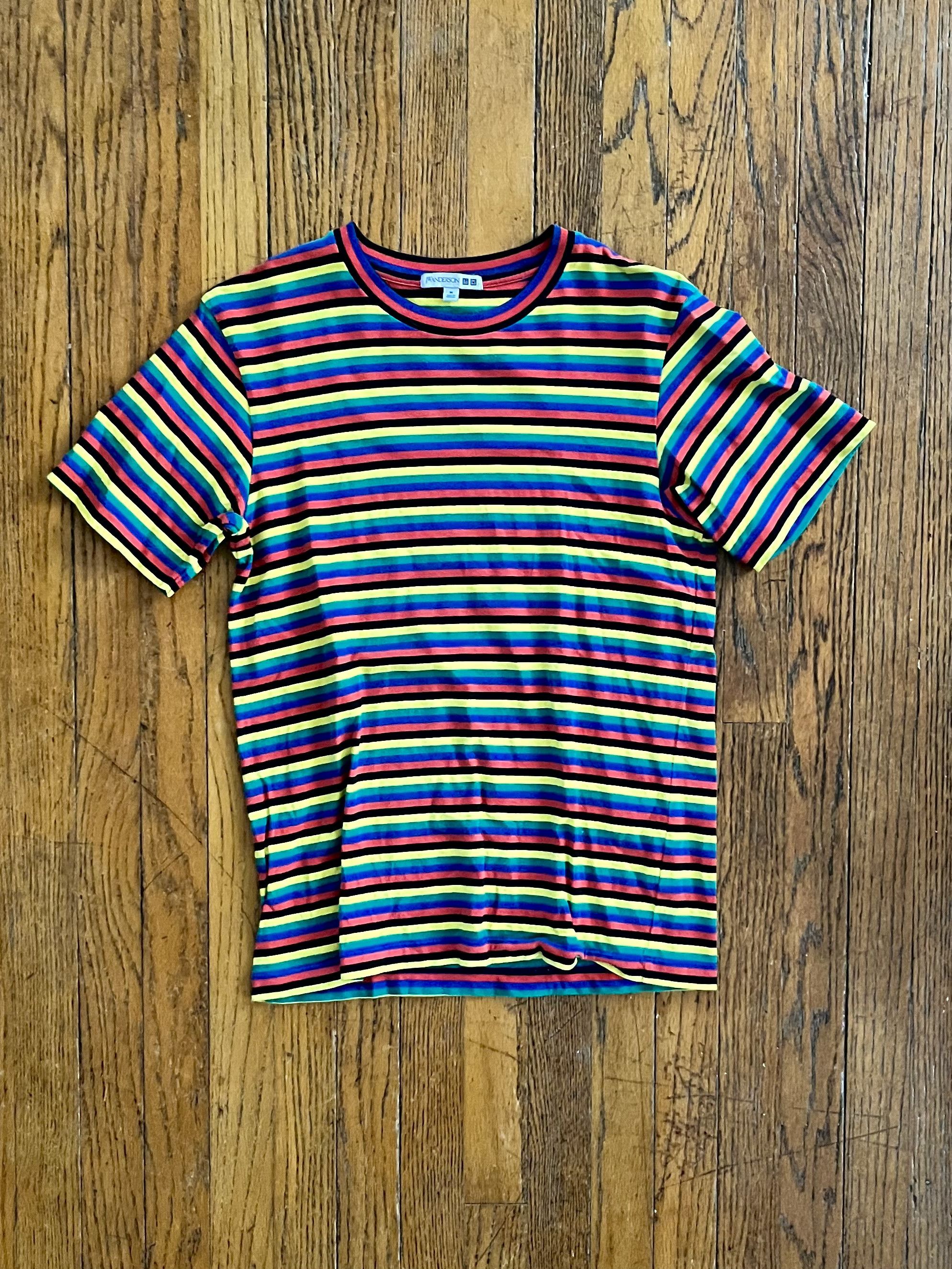 JW Anderson × Uniqlo J.W.ANDERSON Short Sleeve Stripe 4 Colors Size US S / EU 44-46 / 1 - 4 Thumbnail