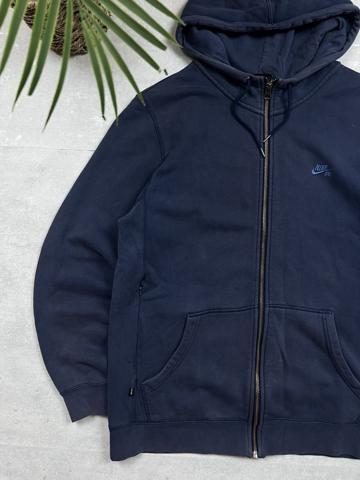 Nike 00s Nike SB Vintage Y2K Oversized Retro Zip Hoodie Size US M / EU 48-50 / 2 - 2 Thumbnail