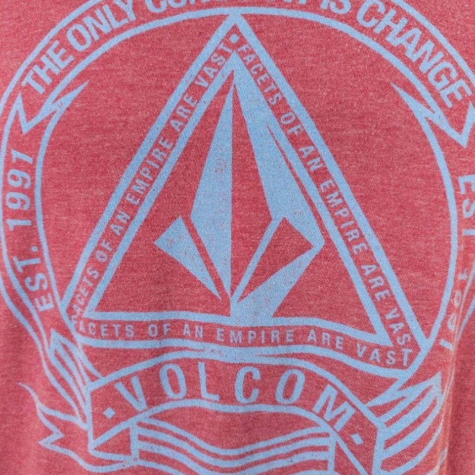 Volcom Volcom T Shirt Mens Size Medium Red The Only Constant Is Change Streetwear Shirt Mens Red Volcom T-Shirt Streetwear 2010s Size US M / EU 48-50 / 2 - 3 Thumbnail