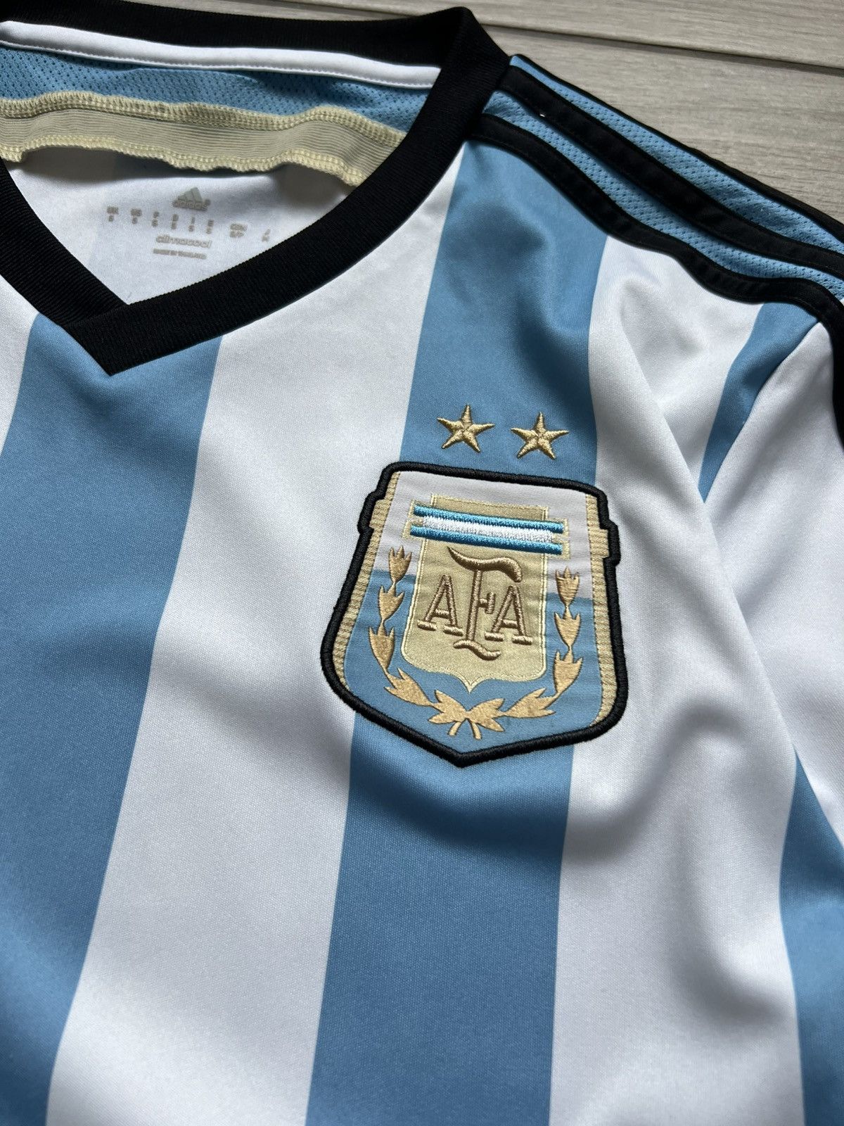 Vintage Adidas 2014 Home Argentina Soccer T-Shirt Football Jersey Size US S / EU 44-46 / 1 - 7 Thumbnail