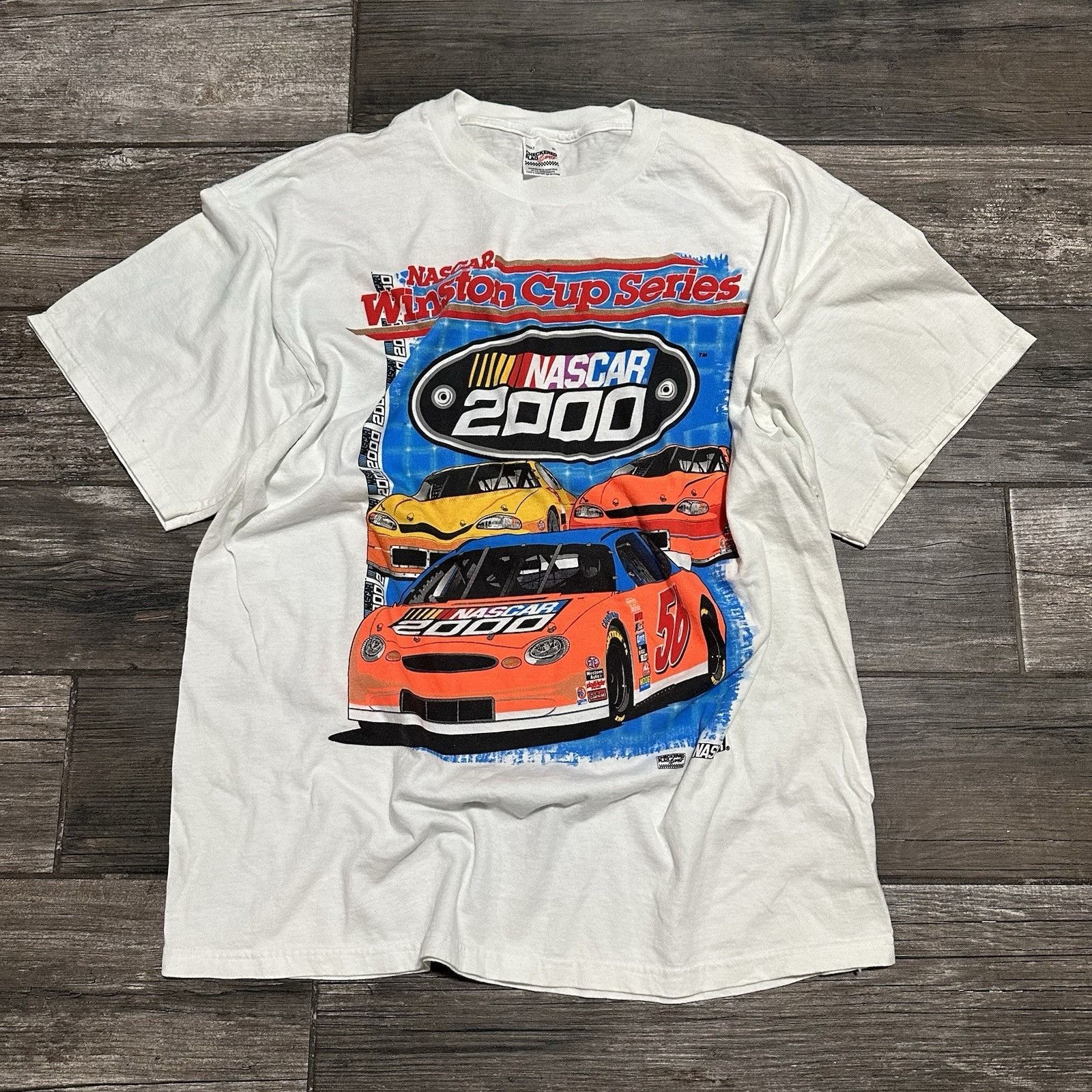 NASCAR VTG 2000 NASCAR WINSTON CUP SERIES WHITE RACING T-SHIRT SZ X Size US XL / EU 56 / 4 - 1 Thumbnail