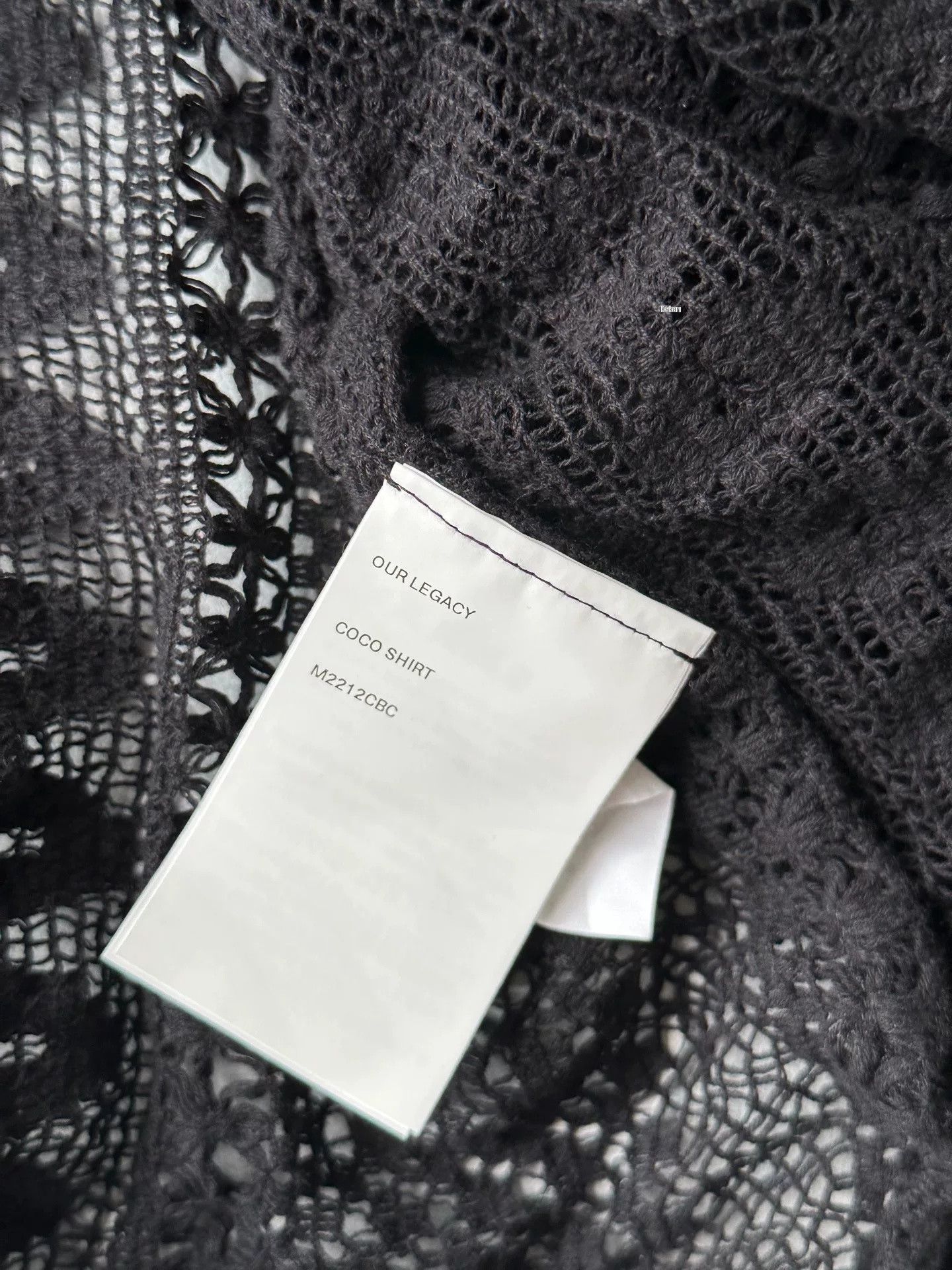 Our Legacy OUR LEGACY Black Hollow Lace Shirt Size US M / EU 48-50 / 2 - 3 Thumbnail