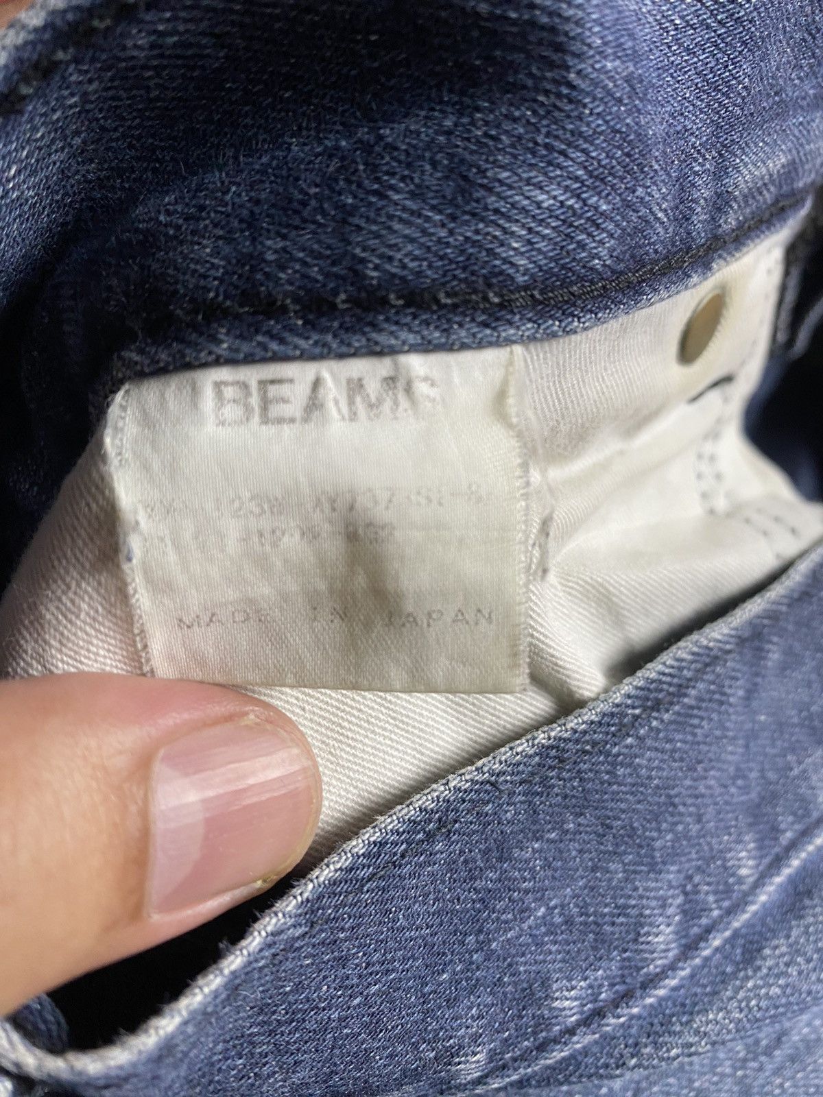 Beams Plus × Hysteric Glamour × Japanese Brand Vintage Beams Co Ltd Faded Distress Skinny Jeans Size US 32 / EU 48 - 11 Thumbnail