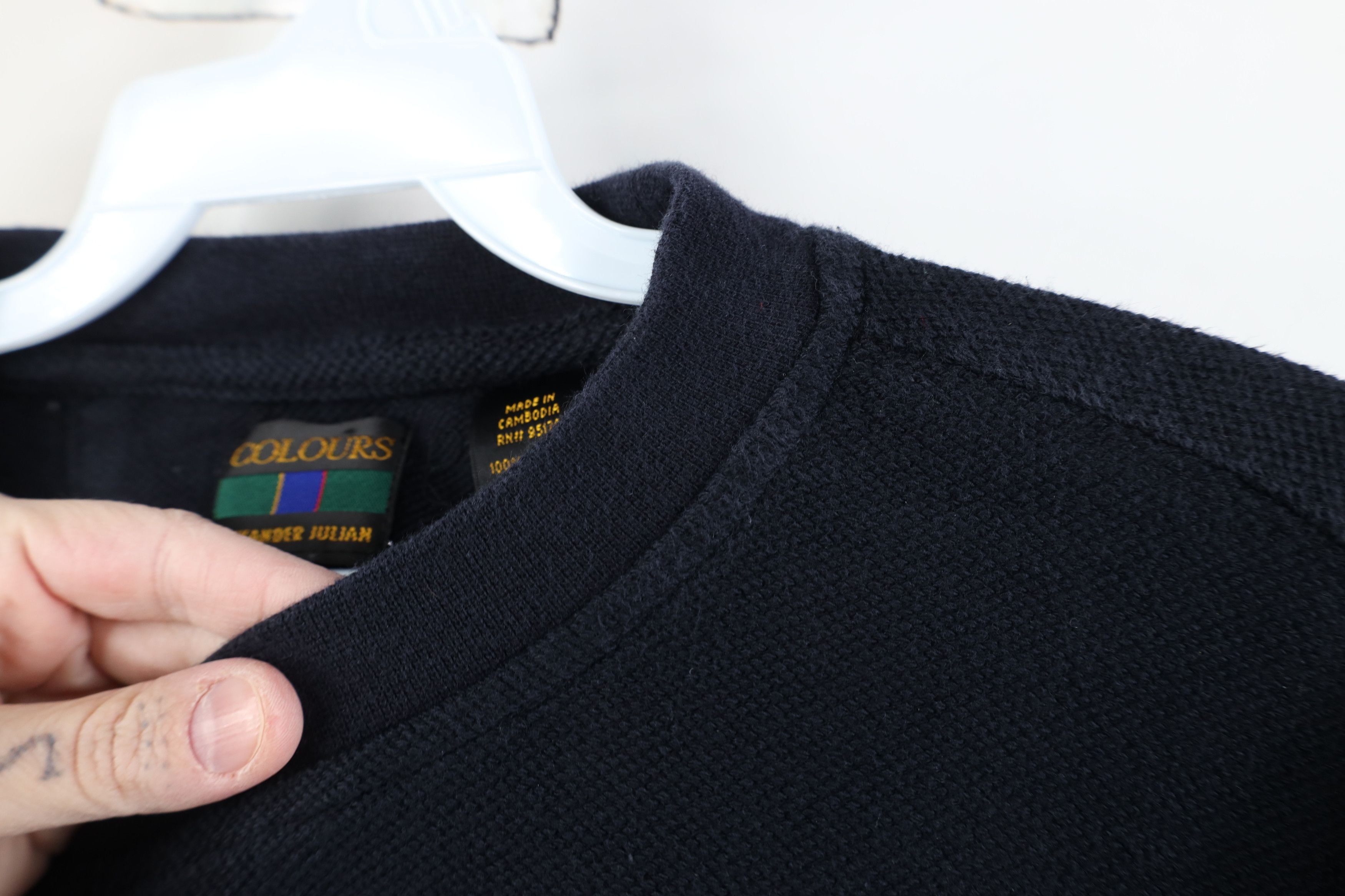 Vintage Vintage 90s Streetwear Waffle Knit Long Sleeve T-Shirt Size US XL / EU 56 / 4 - 6 Thumbnail
