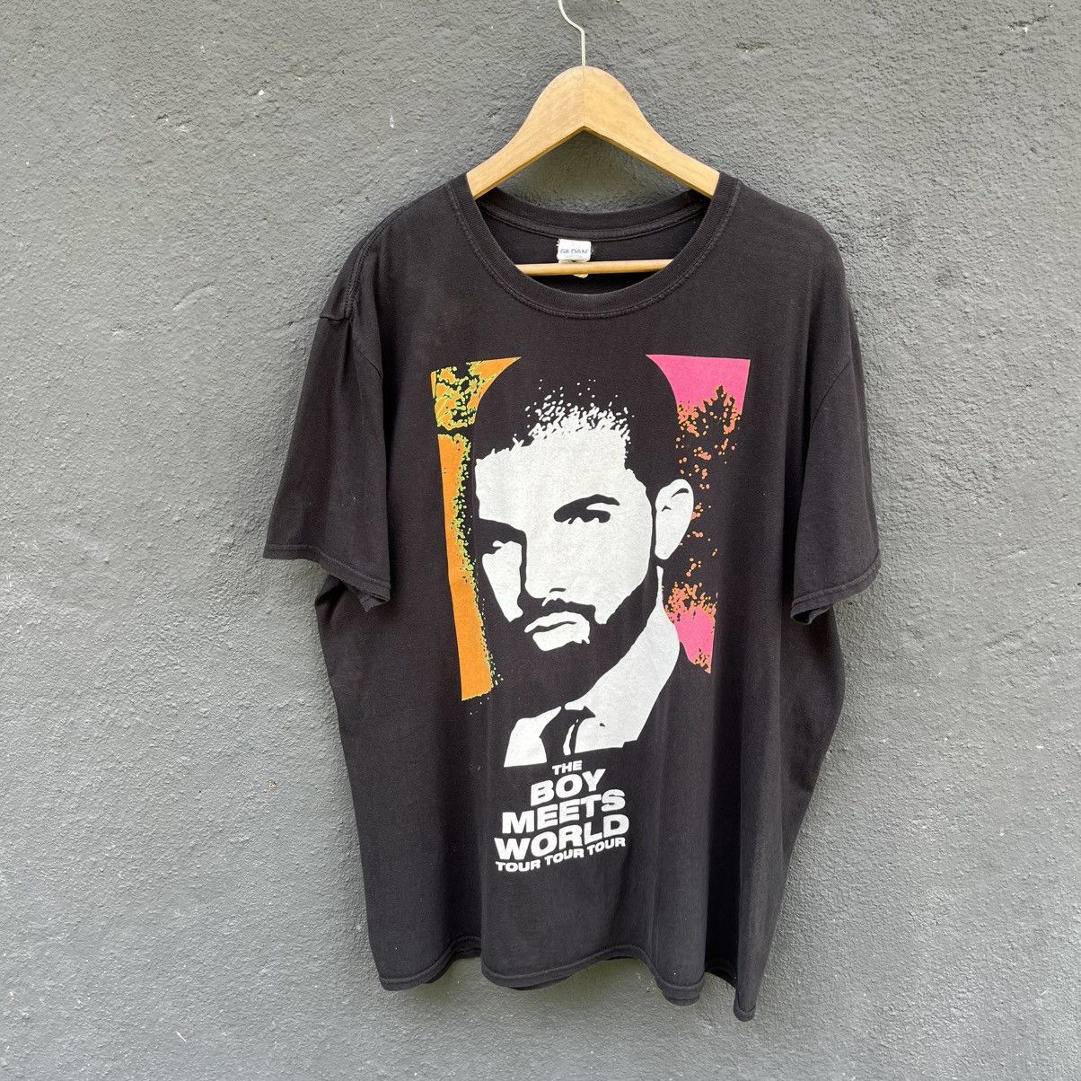 Rap Tees Thrashed Faded Drake Tour ERD GRUNGE Rap Tee Size US XL / EU 56 / 4 - 1 Thumbnail