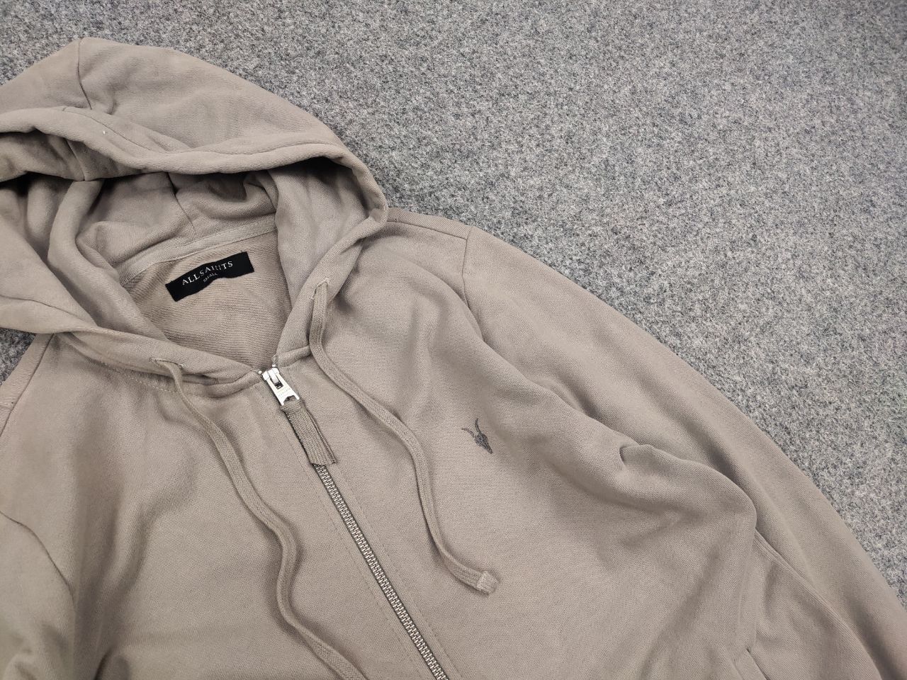 Allsaints Allsaints design Raven Cotton Zip Casual Hoodie Vintage Size US S / EU 44-46 / 1 - 7 Thumbnail