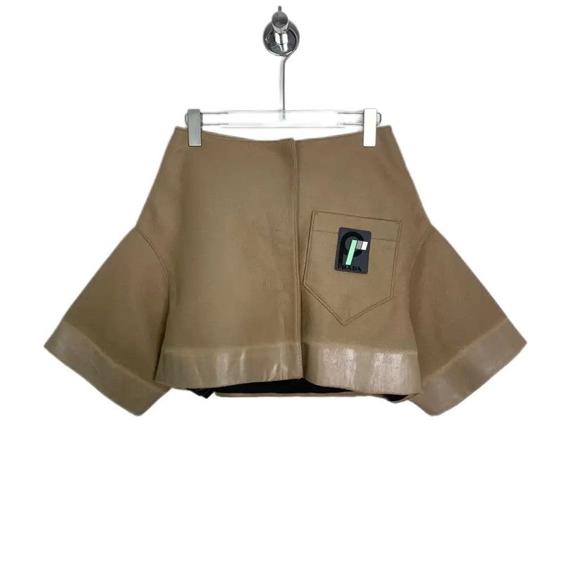 Prada Prada Brown Cotton Women's Jacket Size XXS / US 00 / IT 34 - 1 Thumbnail
