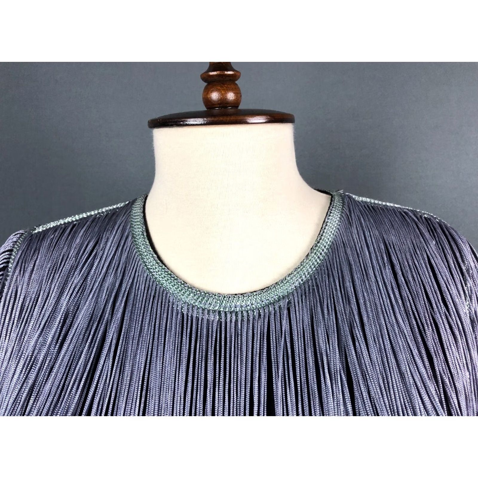 Stine Goya Stine Goya Dress Womens XS Black Ombre Fringe Polyester Women Size Size XS / US 0-2 / IT 36-38 - 6 Thumbnail