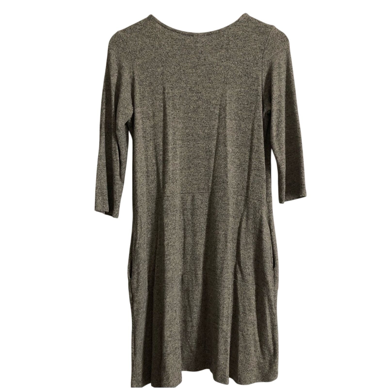 Other Freeloader Knit Brown Gray Lightweight Sweater Dress Size M / US 6-8 / IT 42-44 - 2 Thumbnail