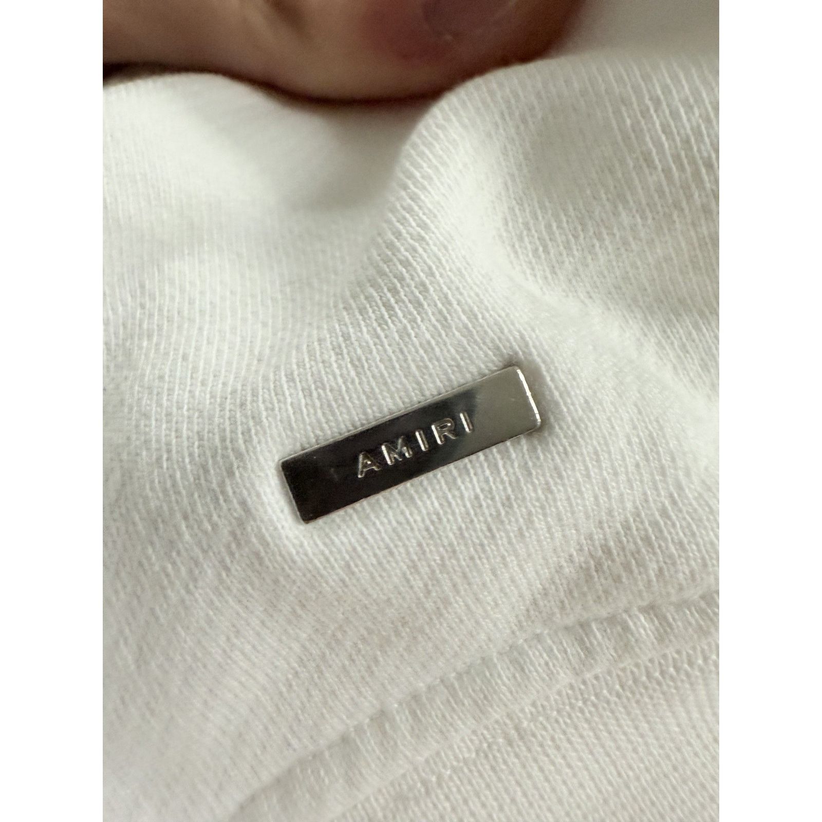 Amiri Amiri Classic Logo Hoodie White Used Large Size US L / EU 52-54 / 3 - 2 Thumbnail