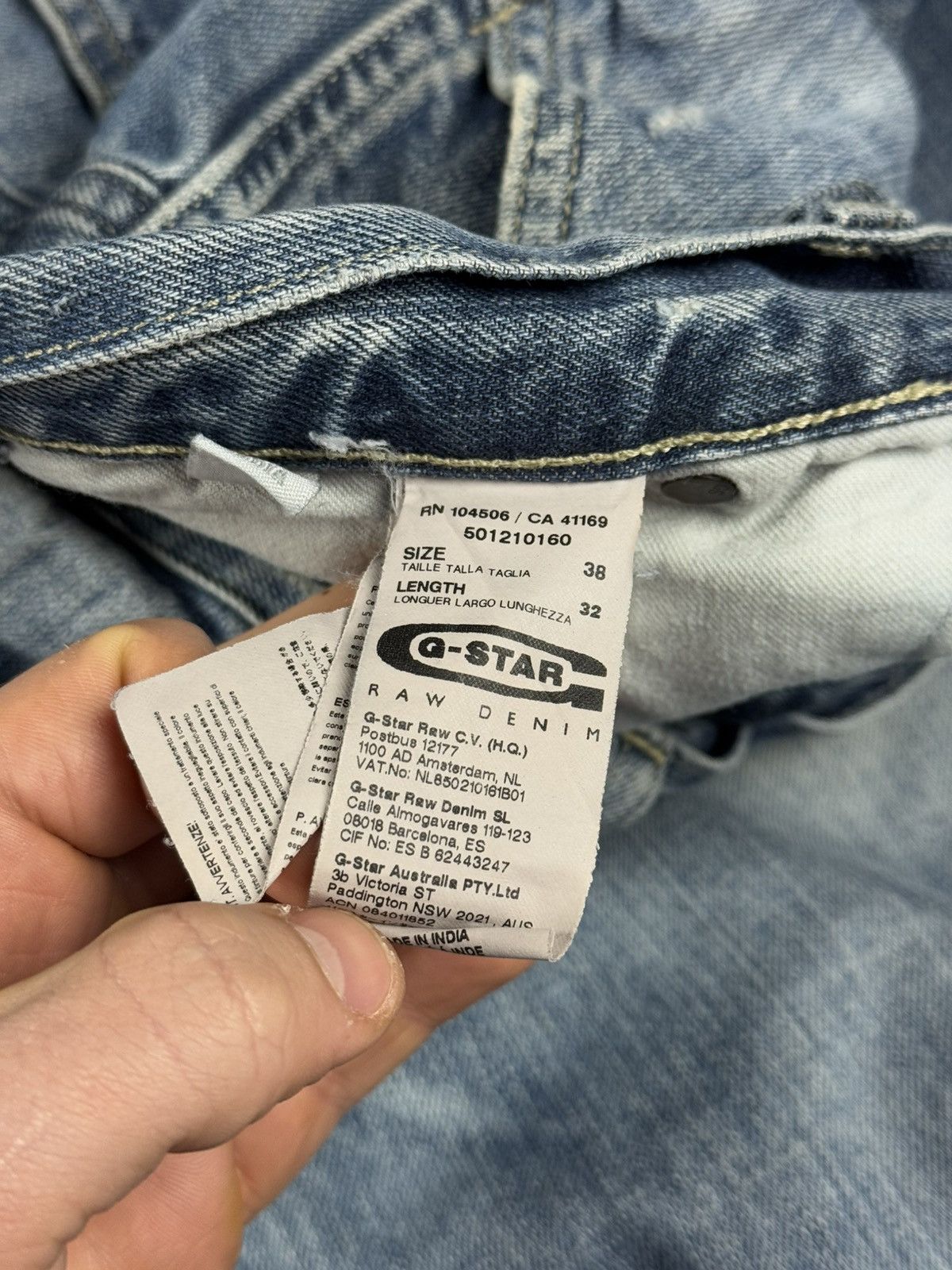 G-Star × Japanese Brand Vintage Pants G Star Raw Y2K Denim Flared Baggy Japan Style Size US 38 / EU 54 - 12 Thumbnail