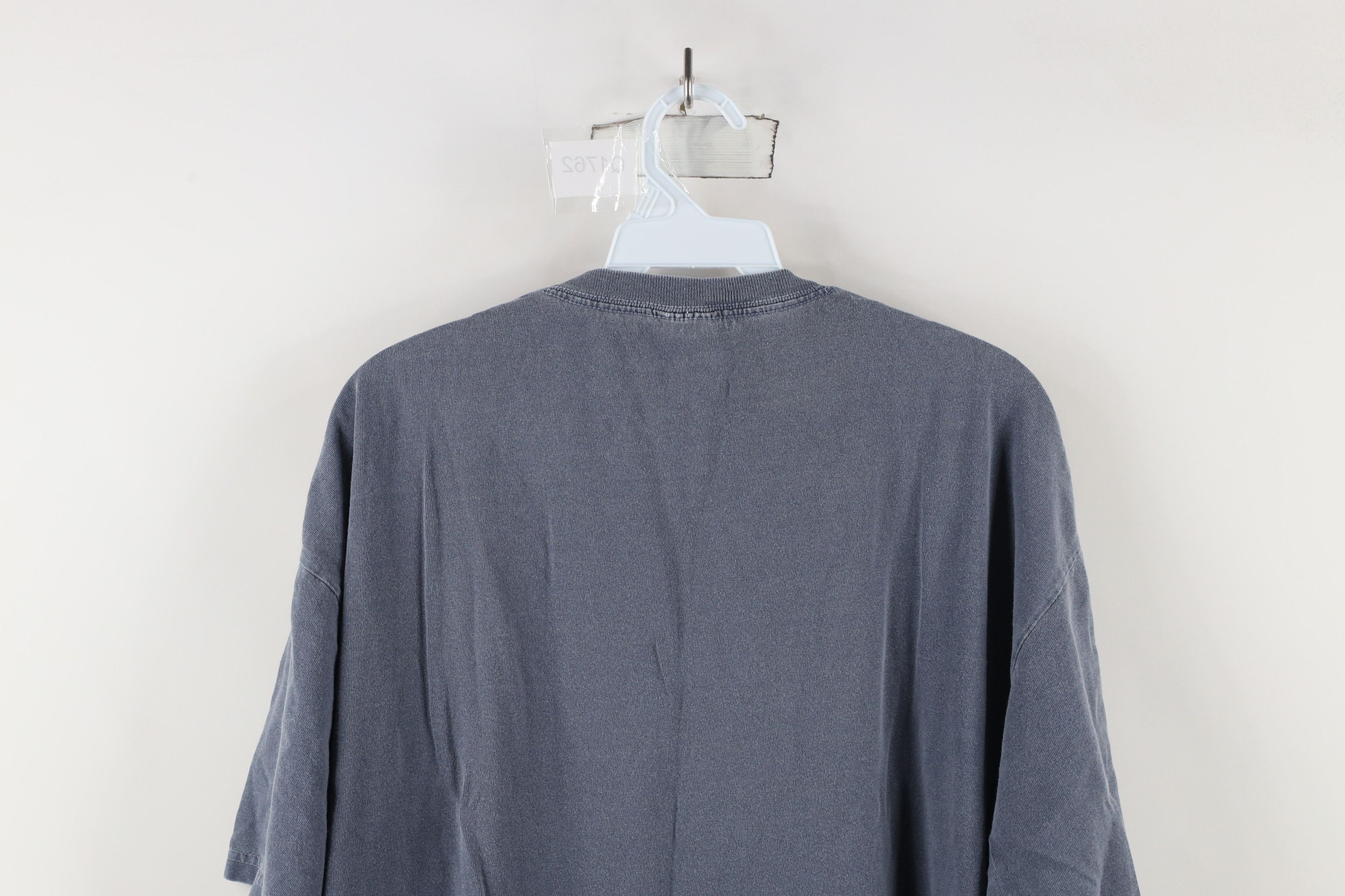 Vintage Vintage 90s Streetwear Stonewash Short Sleeve T-Shirt Blue Size US XL / EU 56 / 4 - 10 Thumbnail