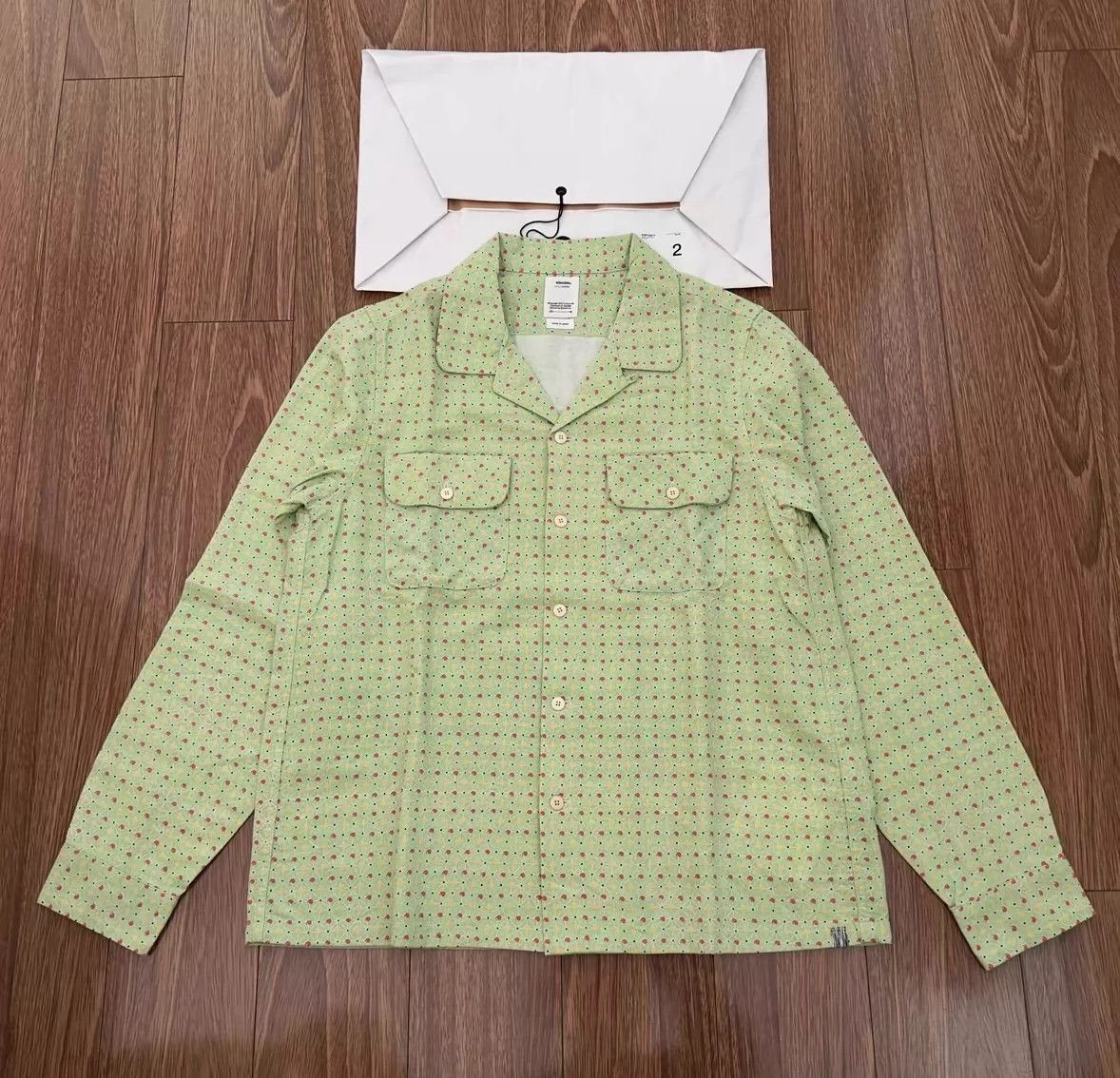 Visvim VISVIM BOOMER KHADI L/S plaid polka dot long sleeve Khadi print for old long sleeve shirt Size US XL / EU 56 / 4 - 1 Thumbnail