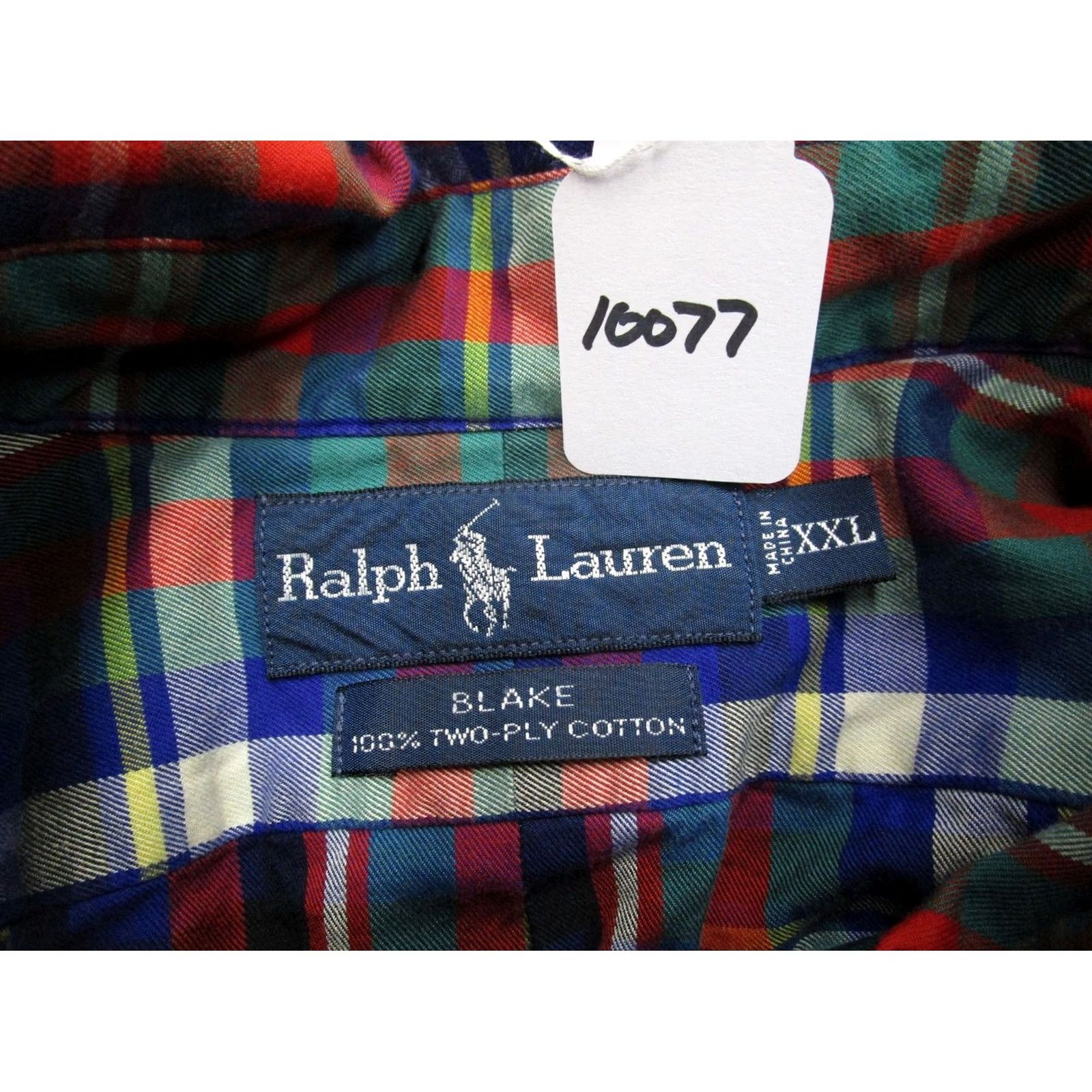 Ralph Lauren Ralph Lauren Shirt Men 2XL Red Blue Plaid Blake Button-Down Long Sleeve Classic Button-Up Knit? Size US XXL / EU 58 / 5 - 7 Thumbnail