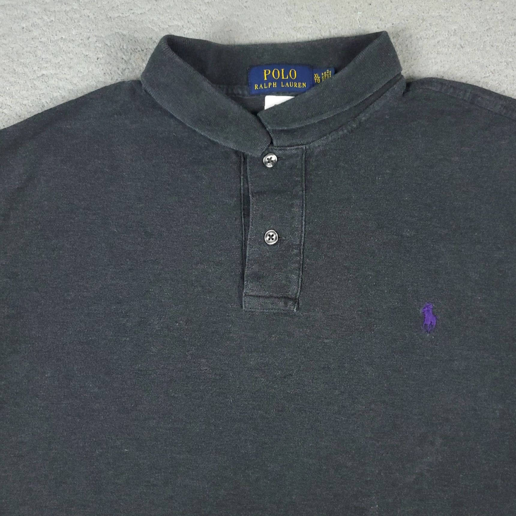 Ralph Lauren Ralph Lauren Polo Shirt Adult XL Gray Casual Short Sleeve Regular Fit Mens Size US XL / EU 56 / 4 - 2 Thumbnail