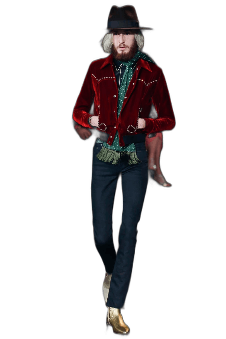 Saint Laurent Paris saint laurent red velvet musical note jacket Size US L / EU 52-54 / 3 - 1 Thumbnail