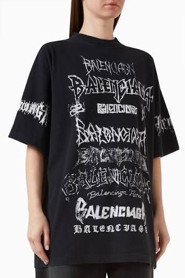 Balenciaga Balenciaga Metal Logo T-Shirt (Black) Size US XS / EU 42 / 0 - 1 Thumbnail