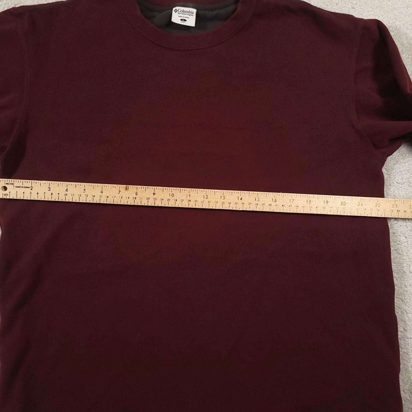 Vintage Columbia Shirt Mens L Burgundy Maroon Long Sleeve 100% Cotton Crewneck Jersey Solid Size US L / EU 52-54 / 3 - 5 Thumbnail