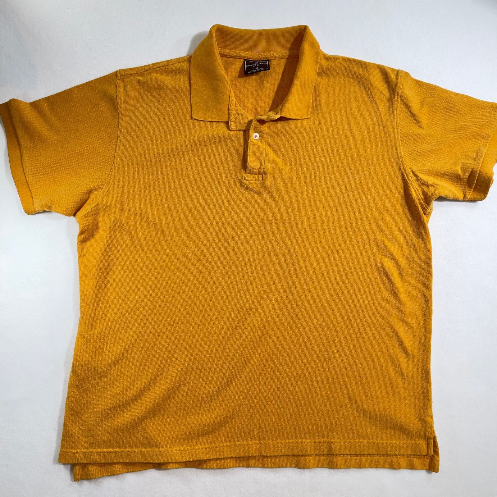 Steve And Barrys Steve & Barry's Polo Men's XL MUSTARD Yellow 100% Cotton Size US XL / EU 56 / 4 - 1 Thumbnail