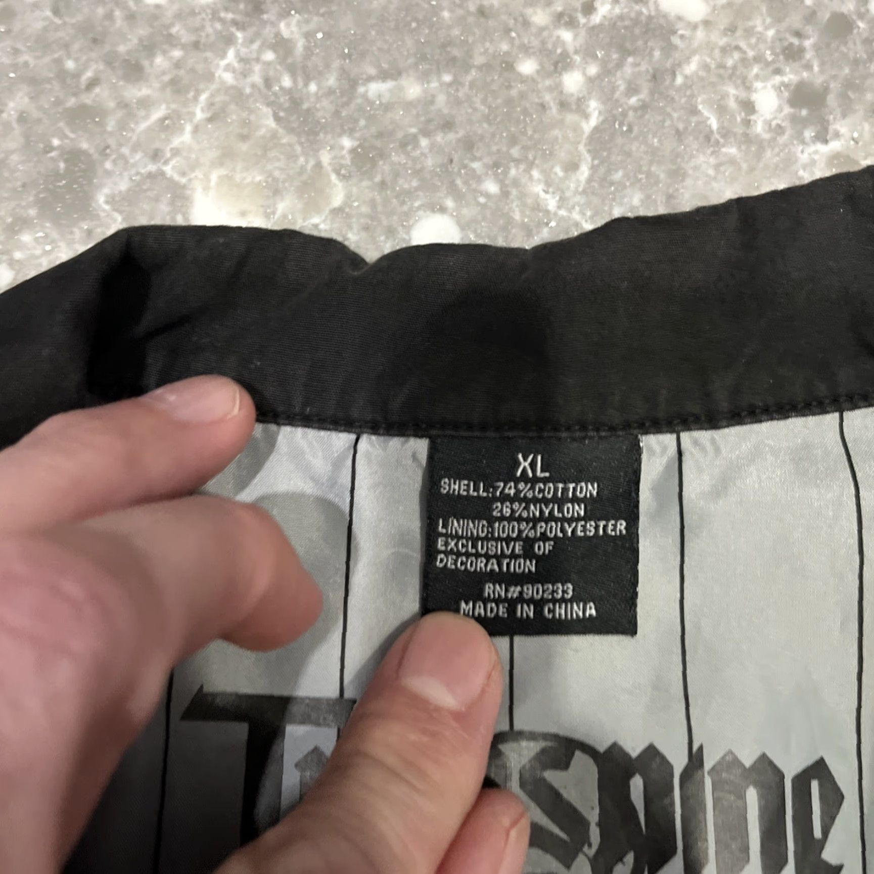 Vintage Y2K TRANSNINE black Zip up work skater jacket Men XL Regular Nylon 100% Zip up Activewear Basic Jacket Size US XL / EU 56 / 4 - 4 Thumbnail