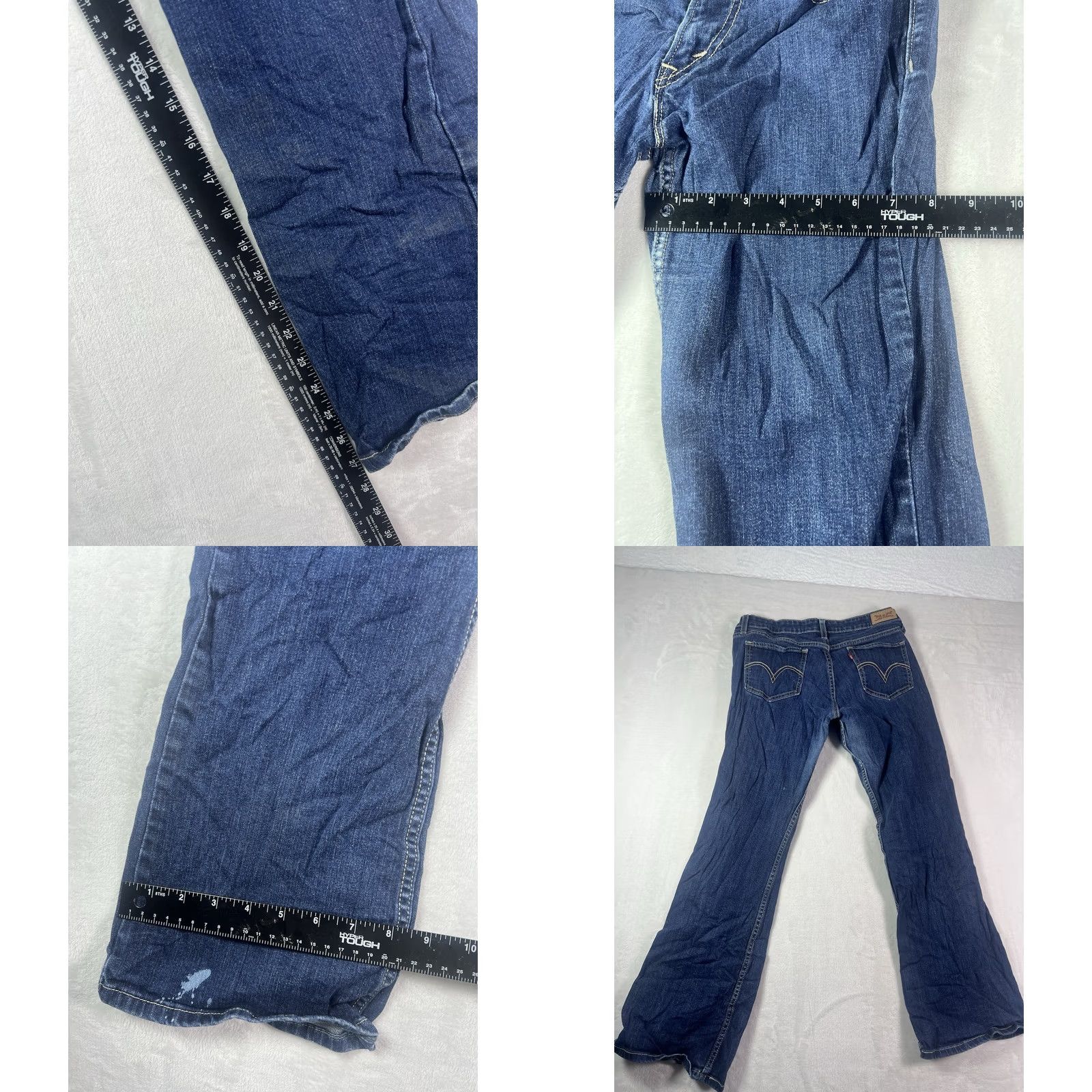 Levi's Levi's 518 Jeans Women's 29x30 Blue Medium Wash Bootcut Slim Regular Size 29" - 8 Thumbnail