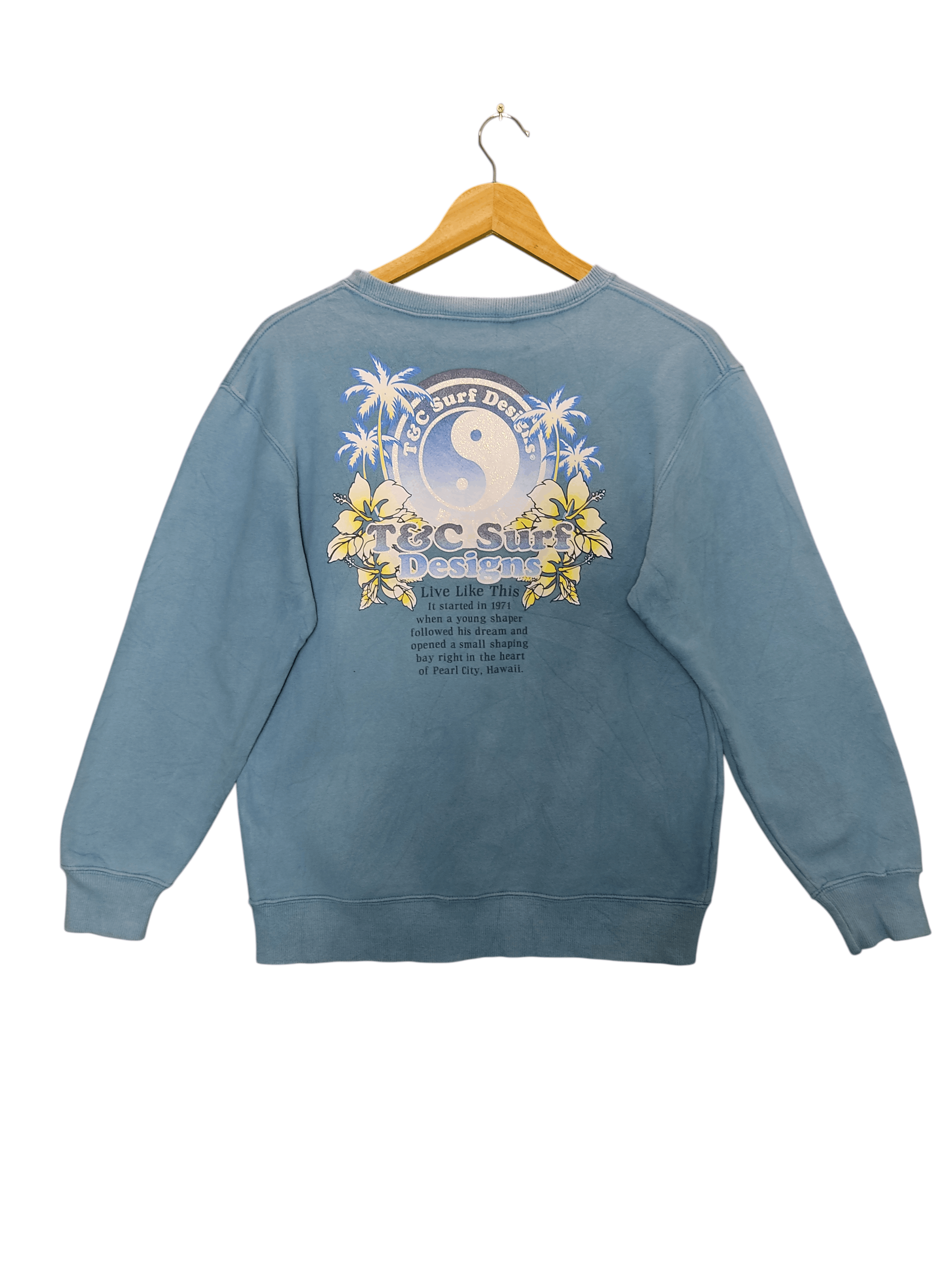Other Vintage TnC Surf With Back Big Graphic Crewneck sweatshirt Size US S / EU 44-46 / 1 - 2 Thumbnail