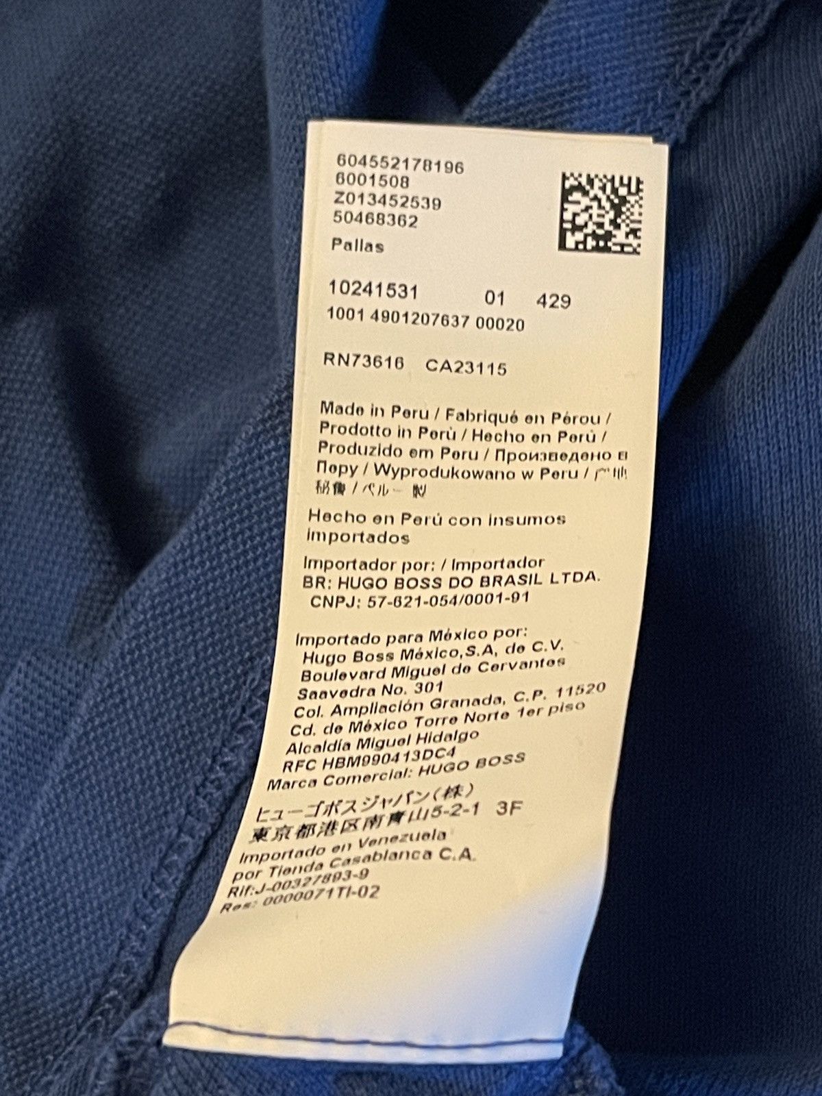 Hugo Boss Hugo Boss Short Sleeve Polo Shirt Men's Large Blue Designer Size US L / EU 52-54 / 3 - 8 Thumbnail