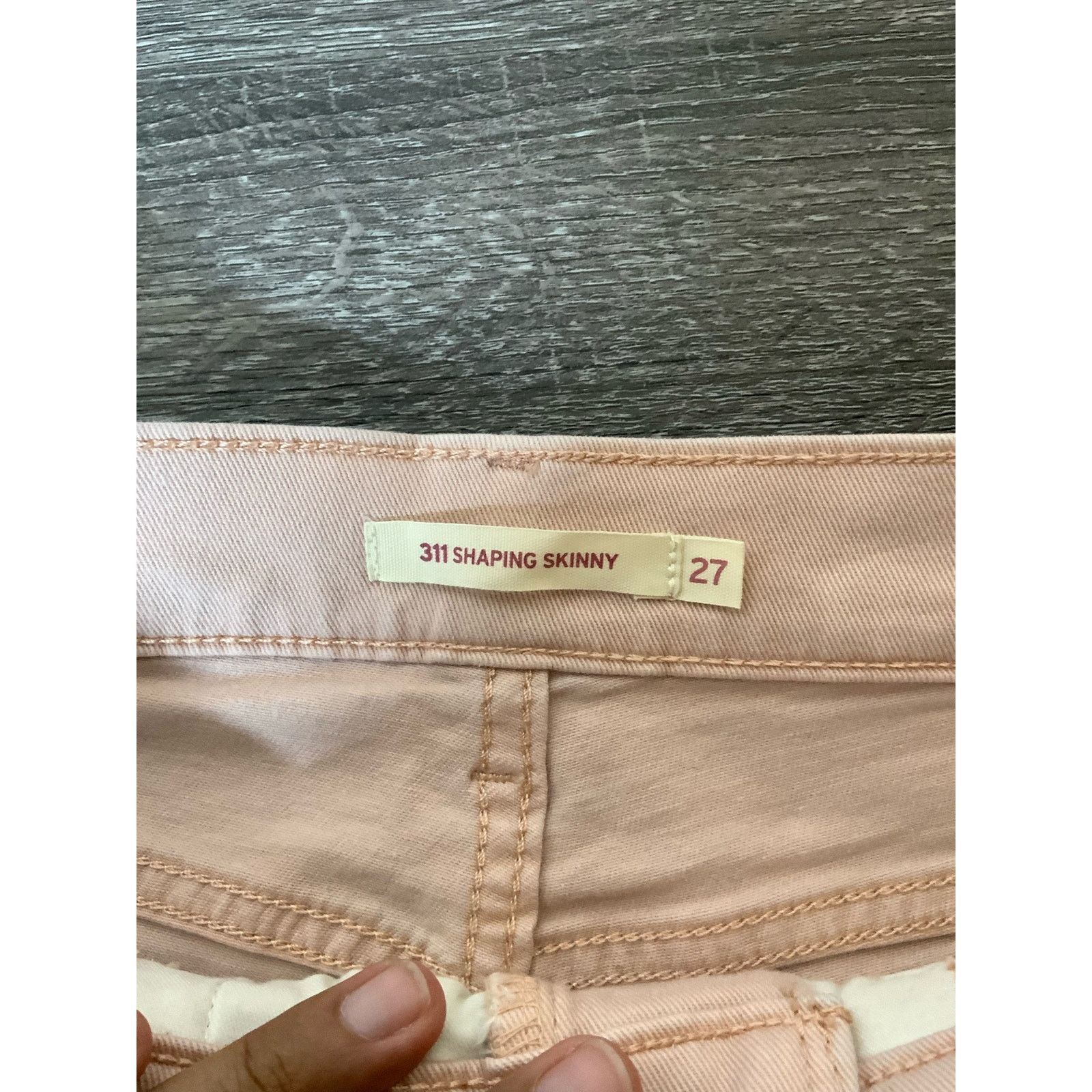 Levi's Levis's Strauss & Co 311 Shaping Skinny Light Pink Jeans Size 27" / US 4 / IT 40 - 4 Thumbnail