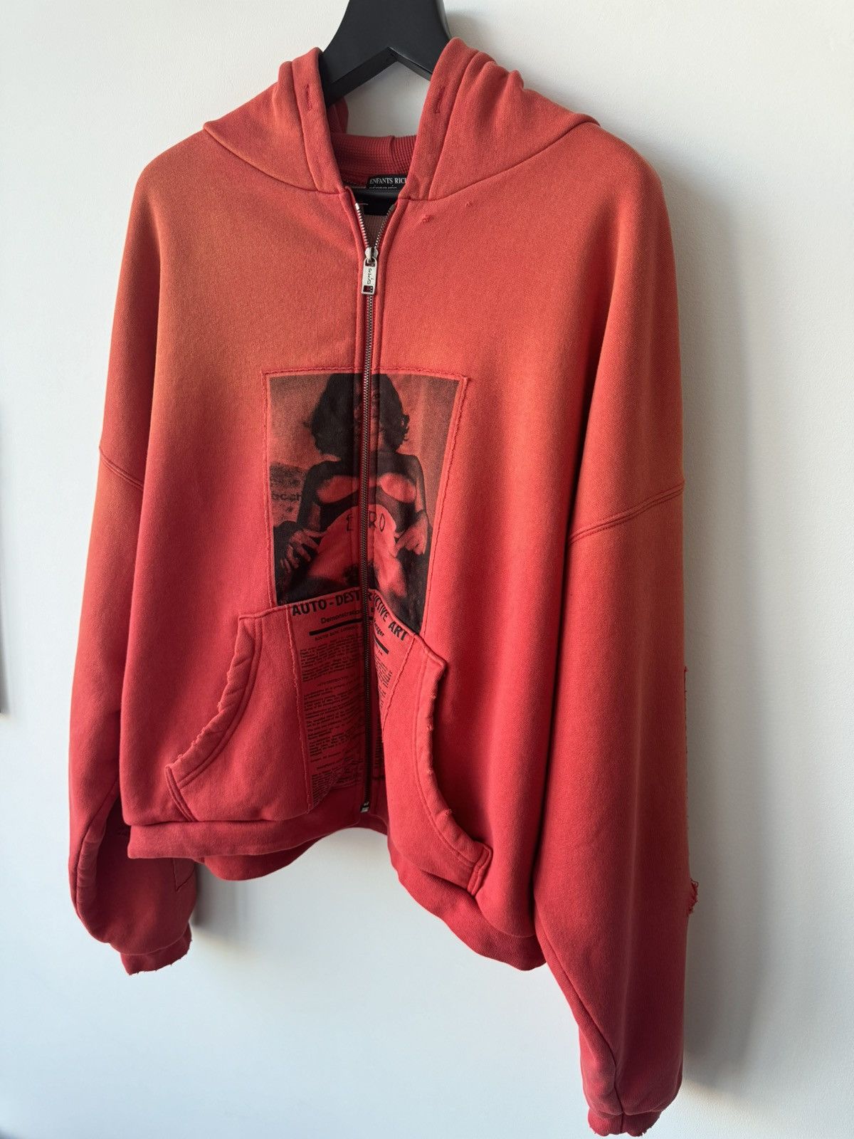 Enfants Riches Deprimes ENFANTS RICHES DEPRIMES ANTI-PROCESS THERMAL LINE HOODIE RED Size US L / EU 52-54 / 3 - 6 Thumbnail