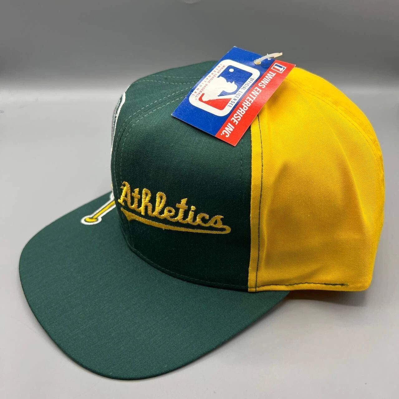 Twins Enterprise Inc. × Vintage Oakland Athletics Hat Men Twins Enterprise MLB Snap Back Size ONE SIZE - 4 Thumbnail