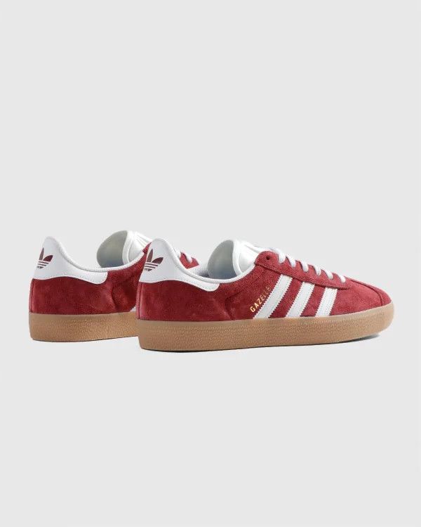 Adidas o1mle0426 Unisex Gazelle Low-Top Sneakers in Red/White Size US 6 / EU 39 - 6 Thumbnail