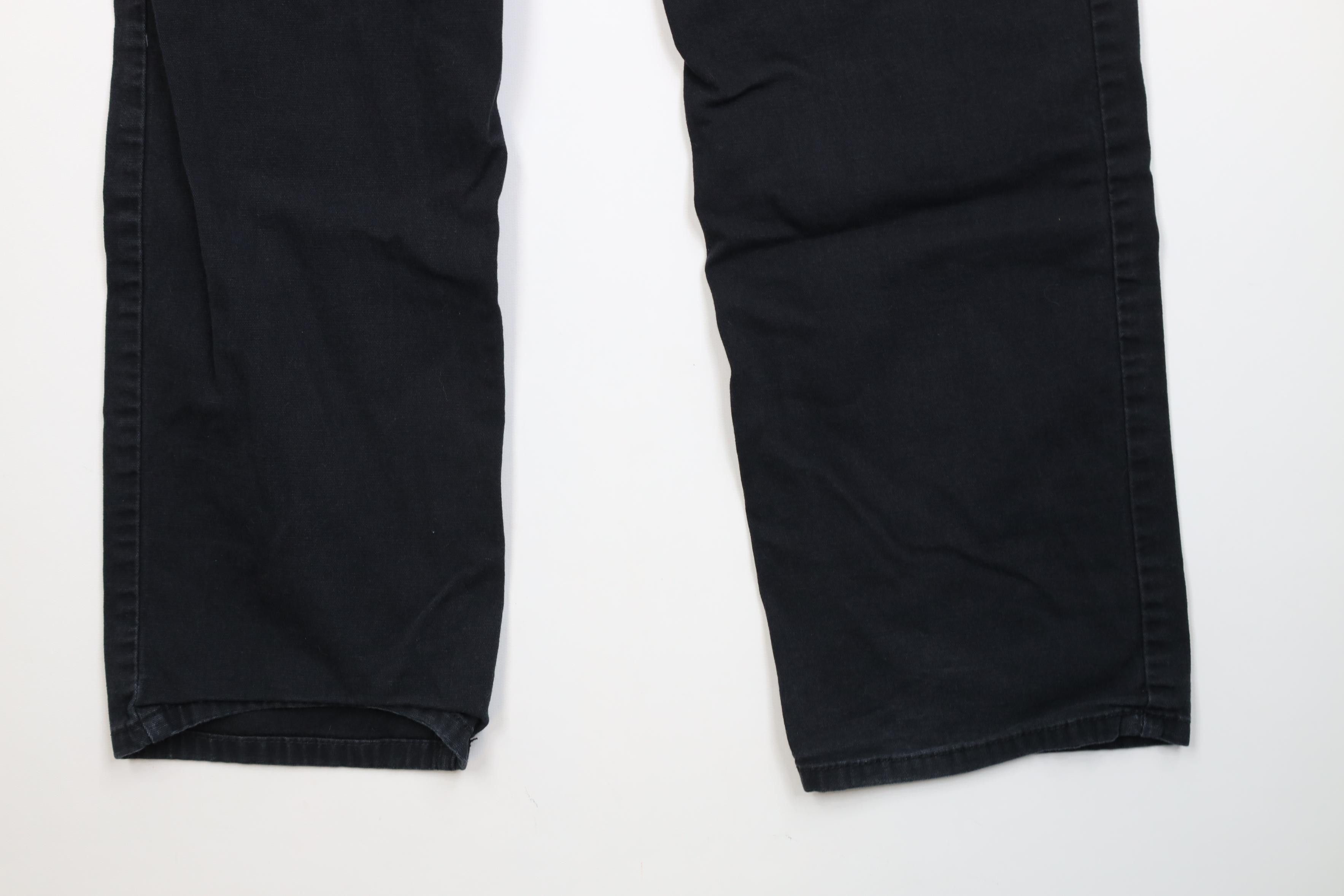 Carhartt Vintage Y2K Carhartt Relaxed Fit Stretch Canvas Pants Black Size US 33 - 14 Thumbnail