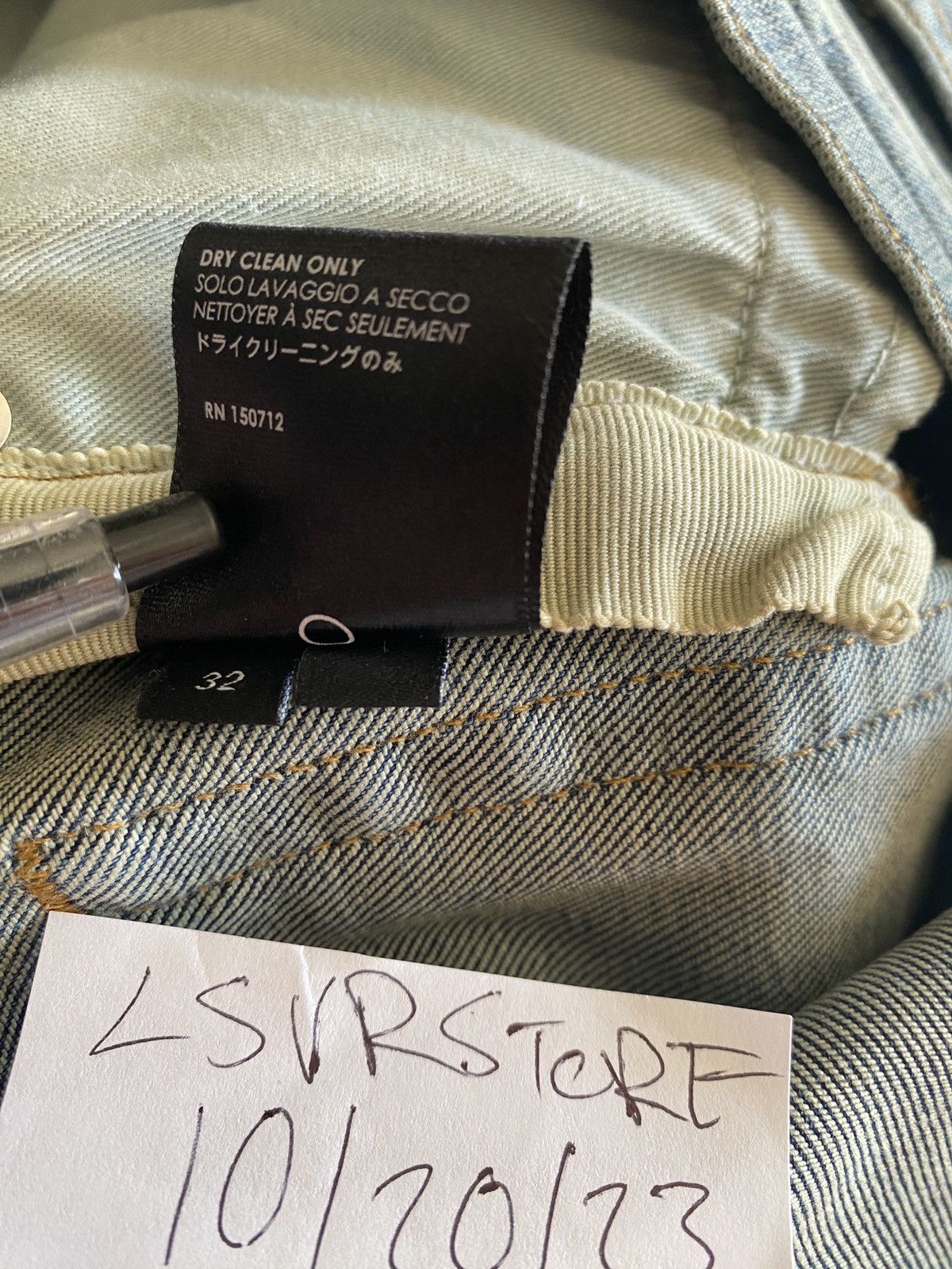 Amiri AMIRI Art Patch Medium Indigo 32 OG Rare* Size US 32 / EU 48 - 16 Thumbnail