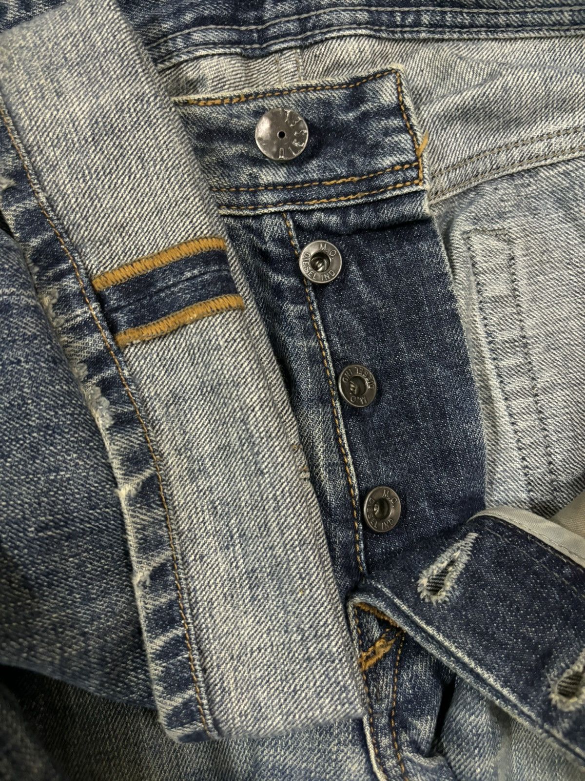 Diesel Vintage Diesel Industry Mud Wash Loose Fit Distressed Jeans Size US 34 / EU 50 - 4 Thumbnail