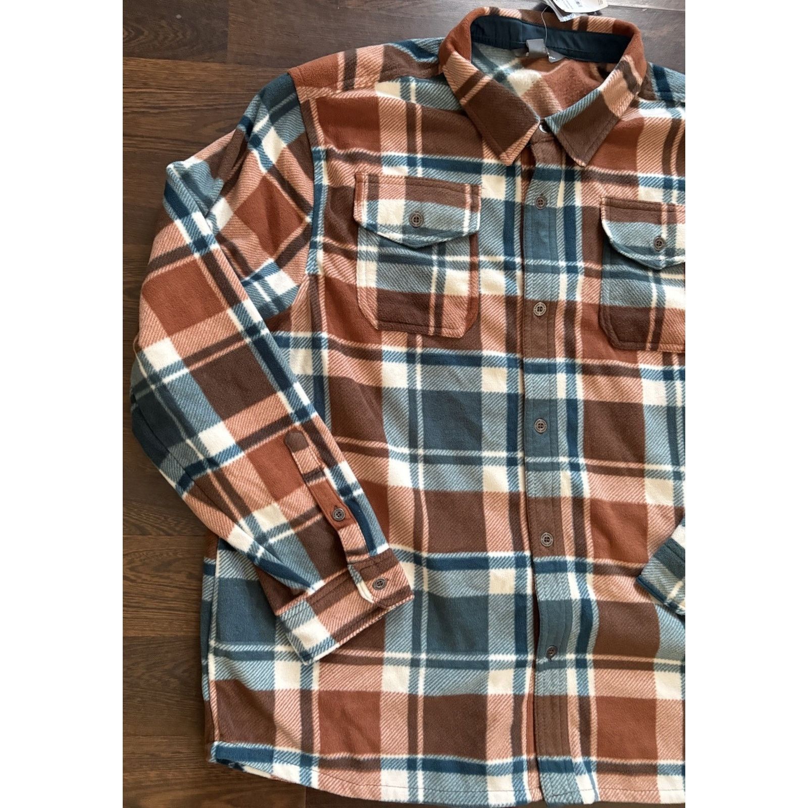 Eddie Bauer Eddie Bauer Shirt Teal Plaid Button Down Flannel $70 Sz2XL Size US XXL / EU 58 / 5 - 2 Thumbnail