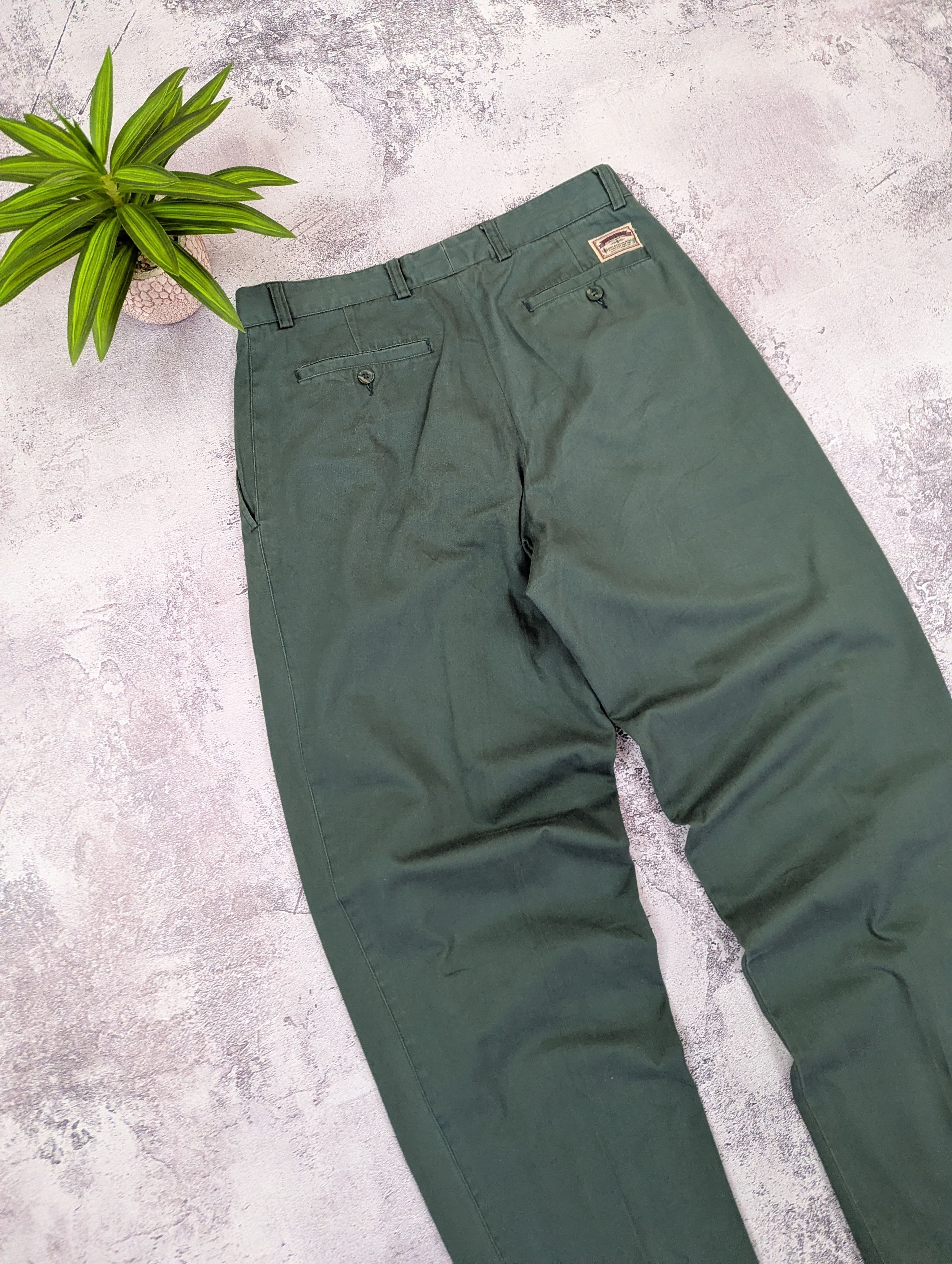 Vintage Vintage French Work Pleated Chino Pants W32 Size US 32 / EU 48 - 14 Thumbnail