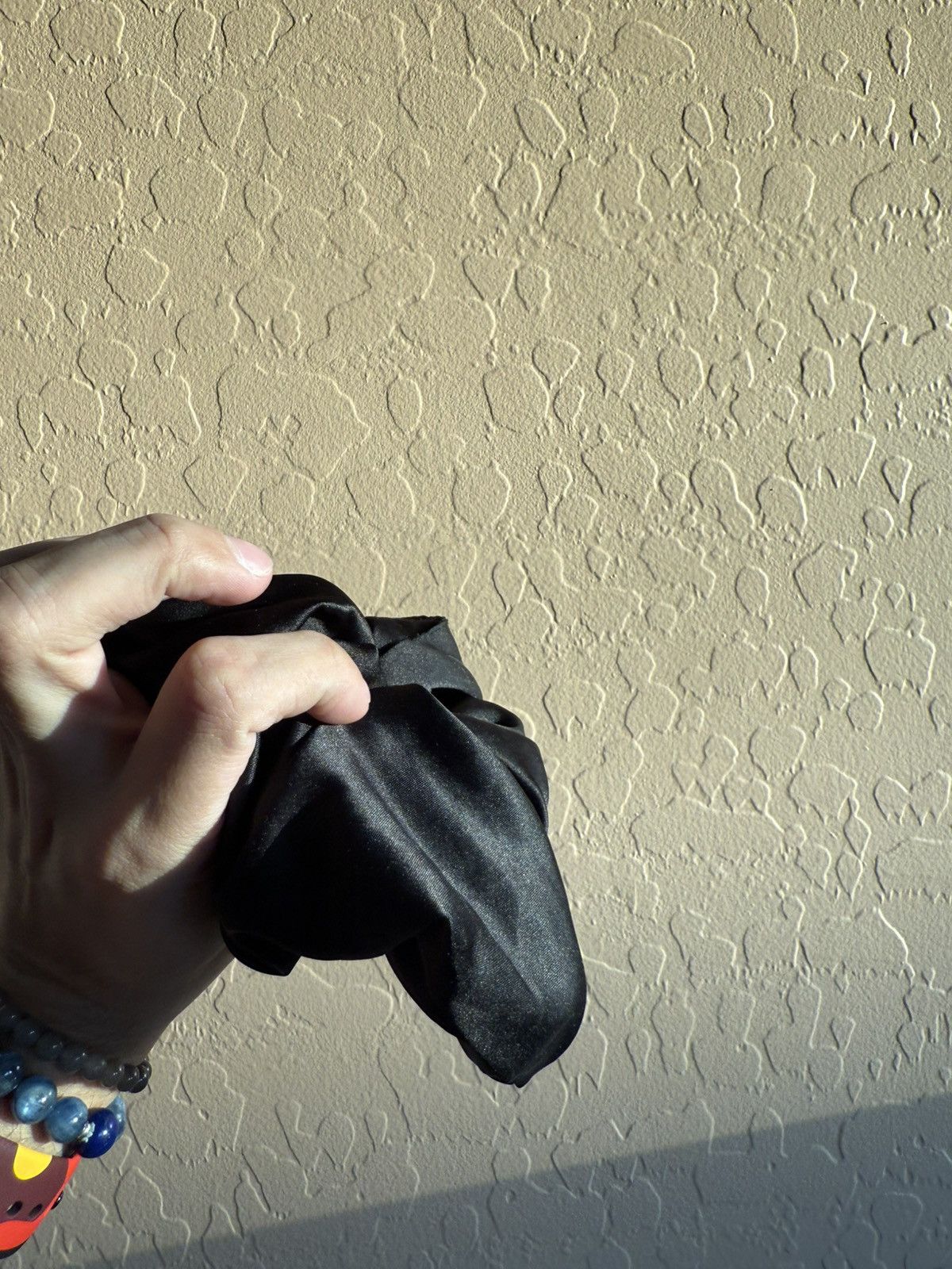 Other Luxury Black Silk Hair Scrunchie - Oversized & Soft Size ONE SIZE - 3 Thumbnail