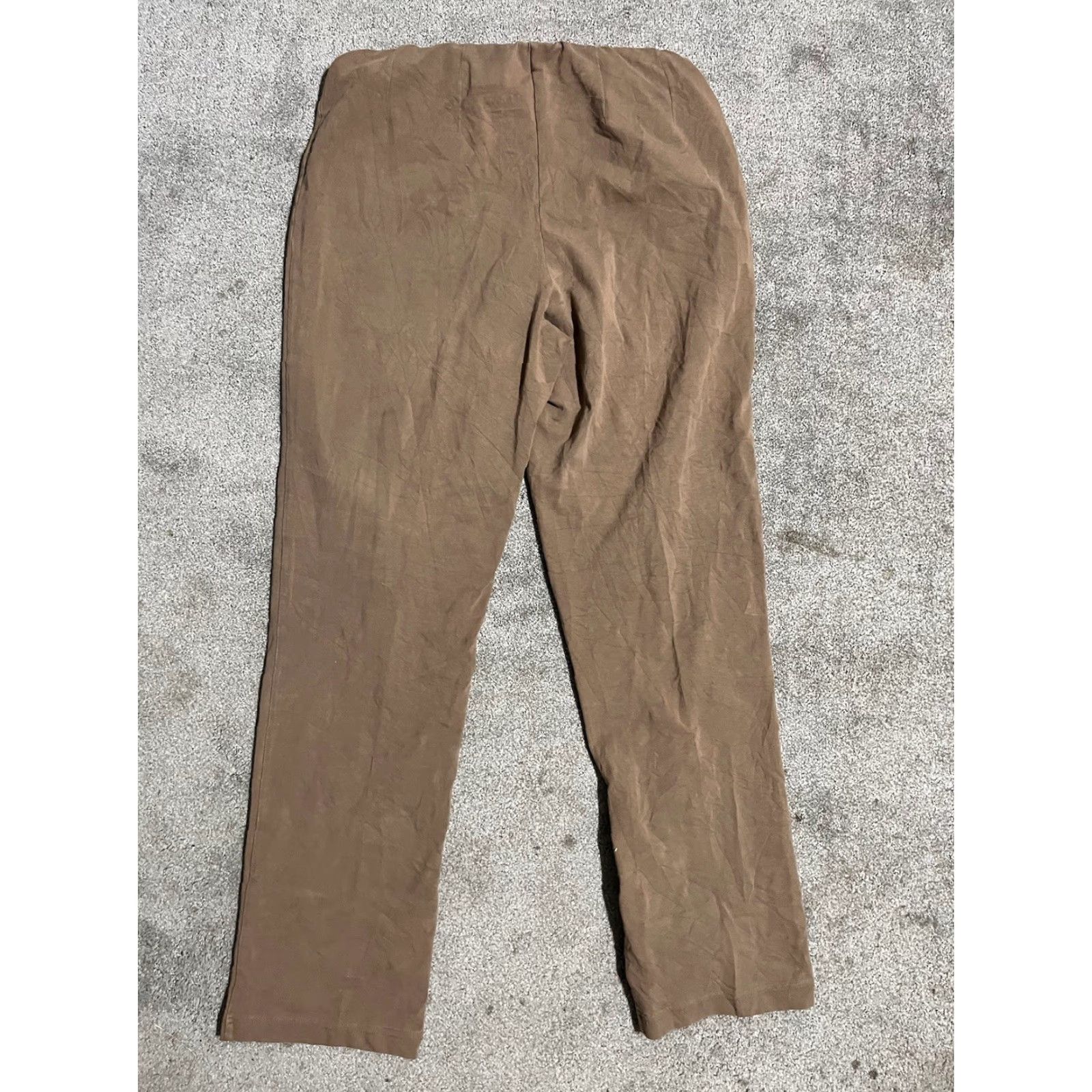 Vintage L.L. Bean Women’s Perfect Fit Pants 260867 Wide-Leg Ankle Size Medium Brown Size 32" / US 10 / IT 46 - 3 Thumbnail