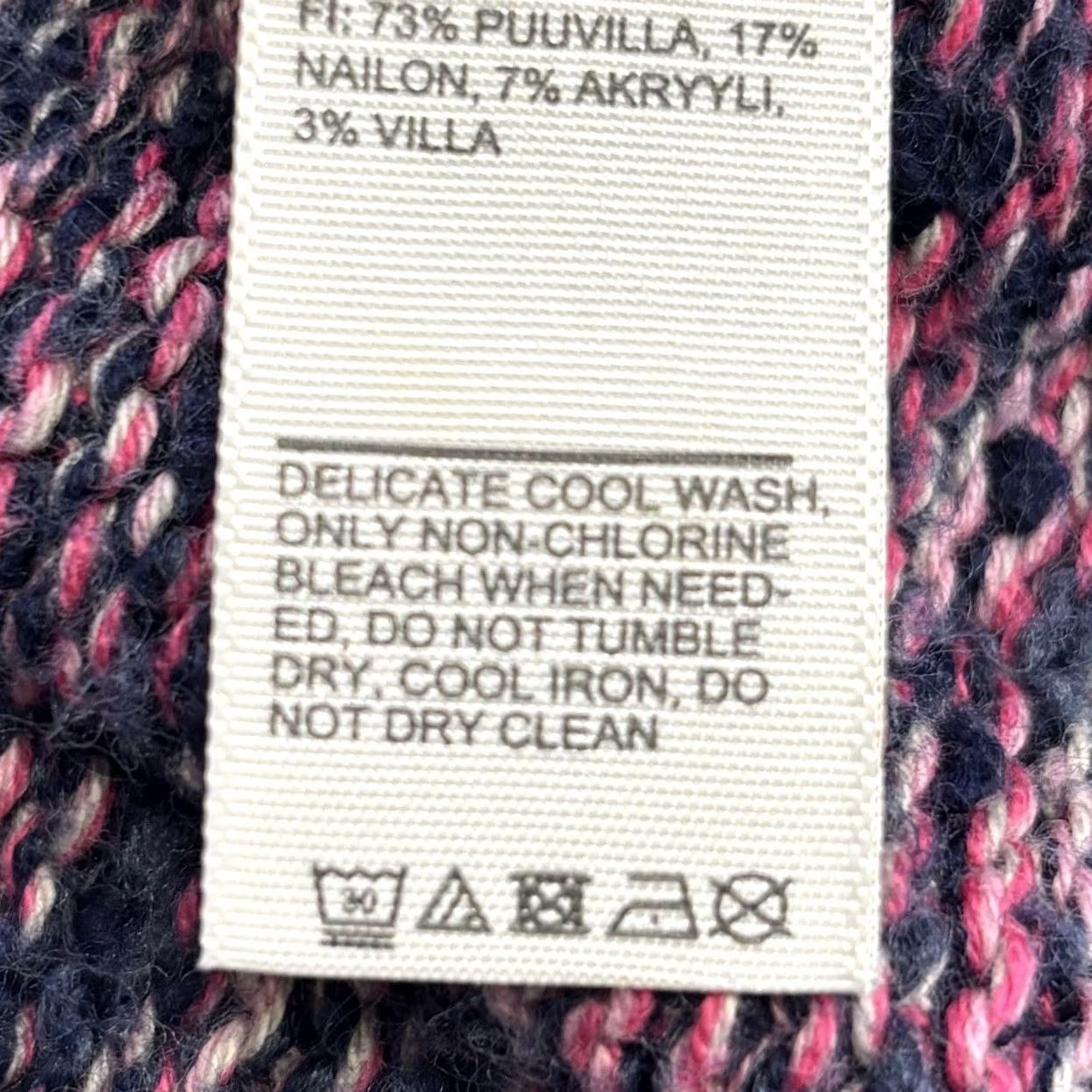 FatFace FatFace Fleur jumper UK12 navy & pink marl Women’s knit Pullover Crew Neck Vgc Size XL / US 12-14 / IT 48-50 - 8 Thumbnail