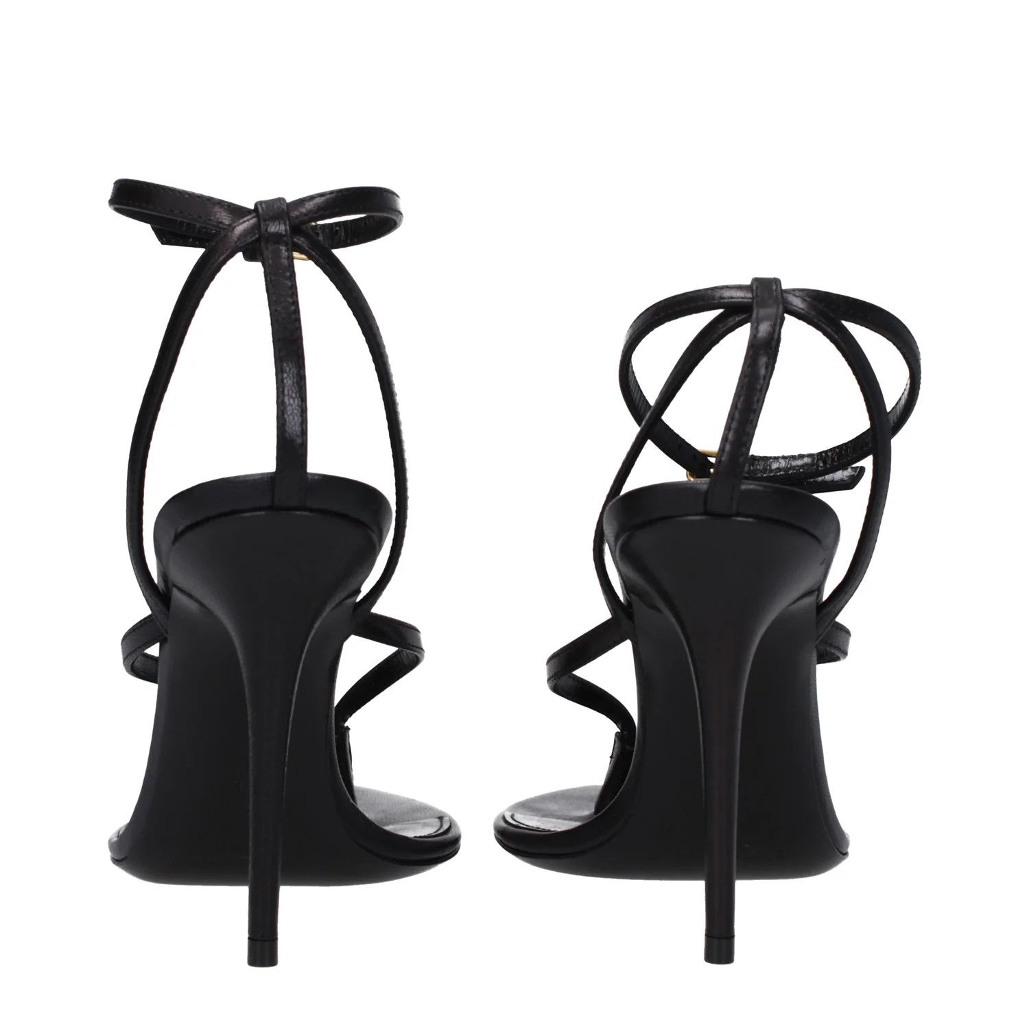 Saint Laurent Paris ob1o1e1224 Leather Sandals in Black Size US 11 / IT 41 - 5 Thumbnail