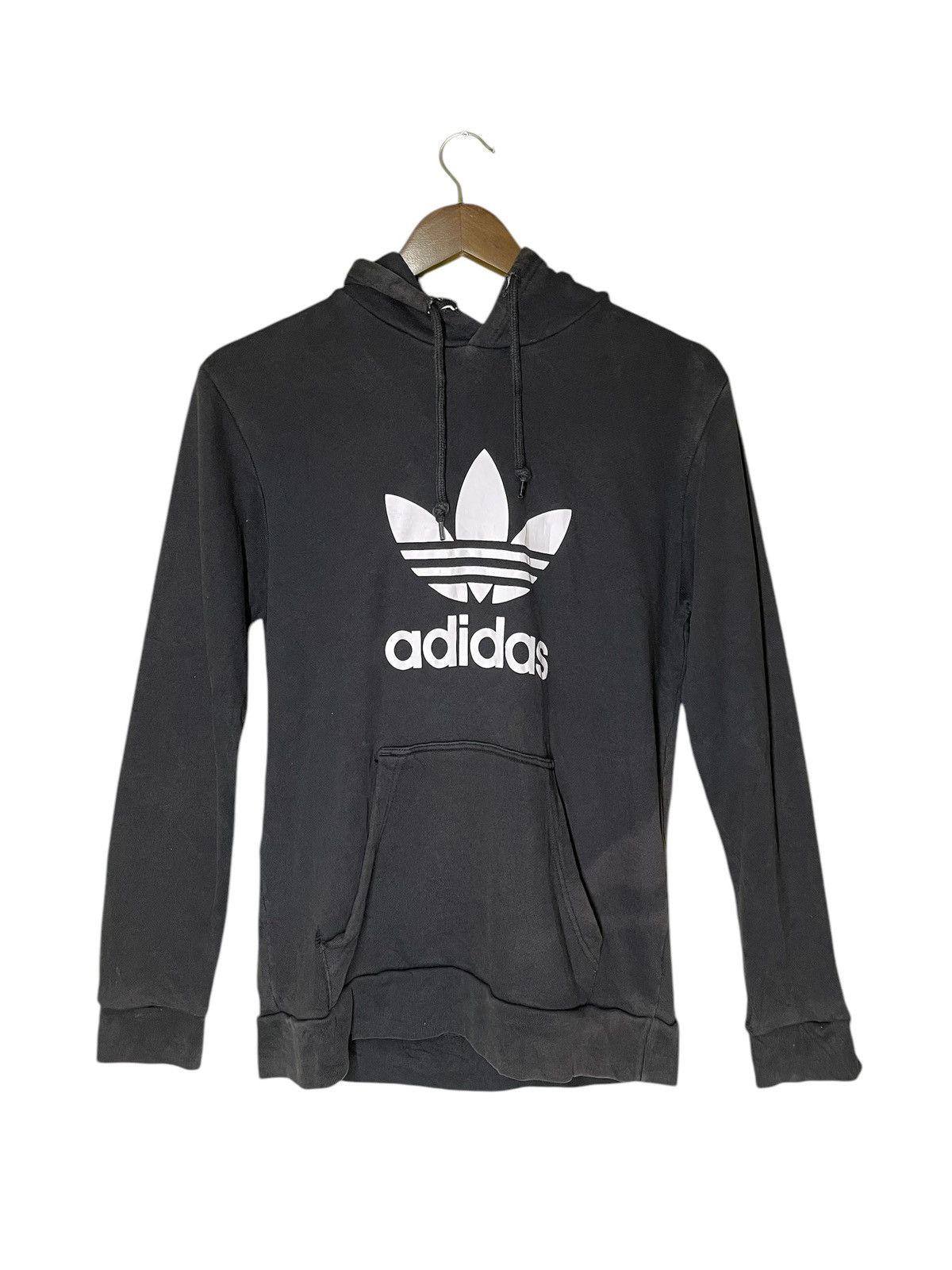 Adidas × Japanese Brand ADIDAS hoodie big logo printed sweatshirt size S Size US S / EU 44-46 / 1 - 1 Thumbnail