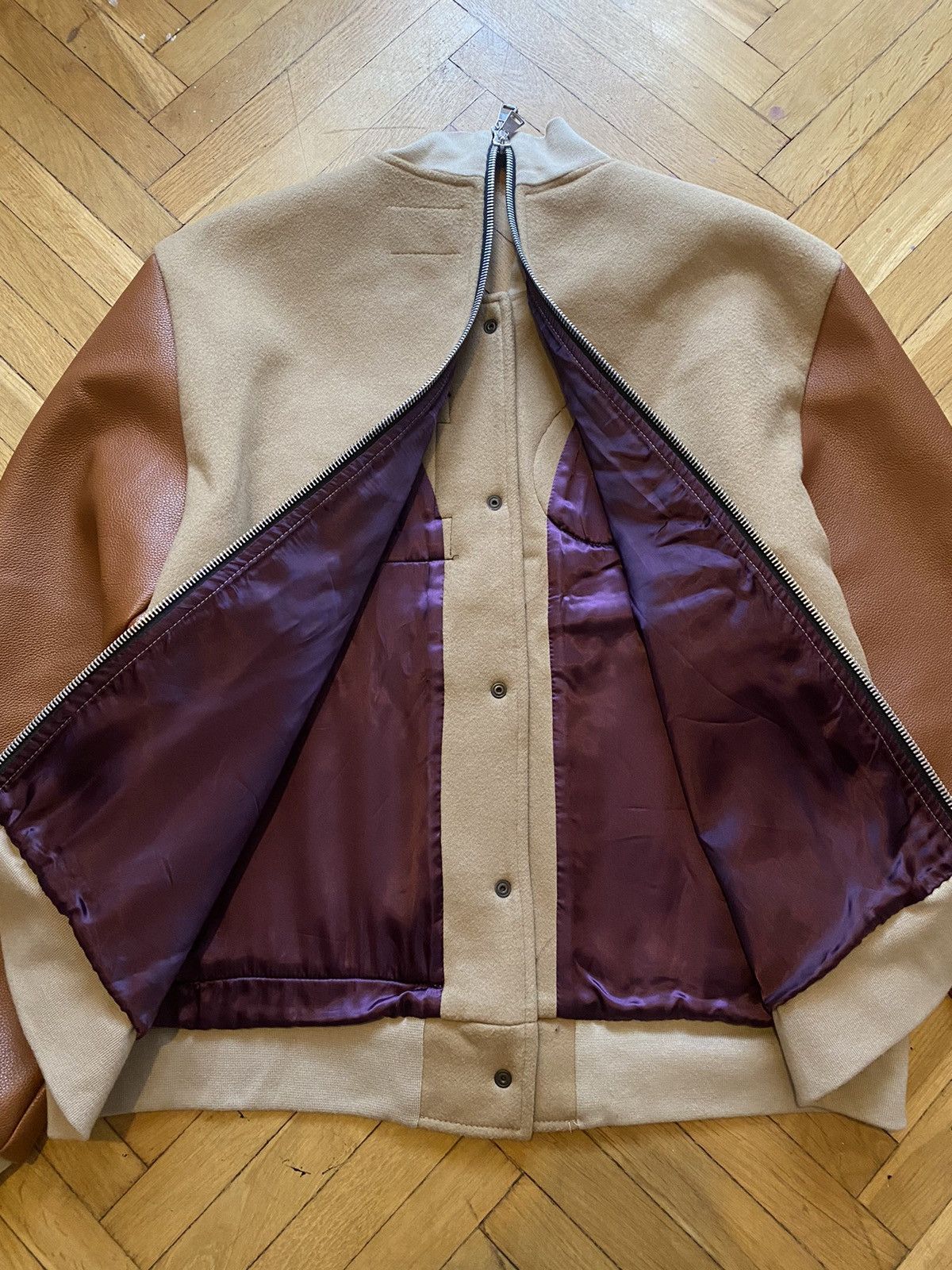 Other Vintage (di)vision Split Wool Bomber Jacket Size US M / EU 48-50 / 2 - 11 Thumbnail